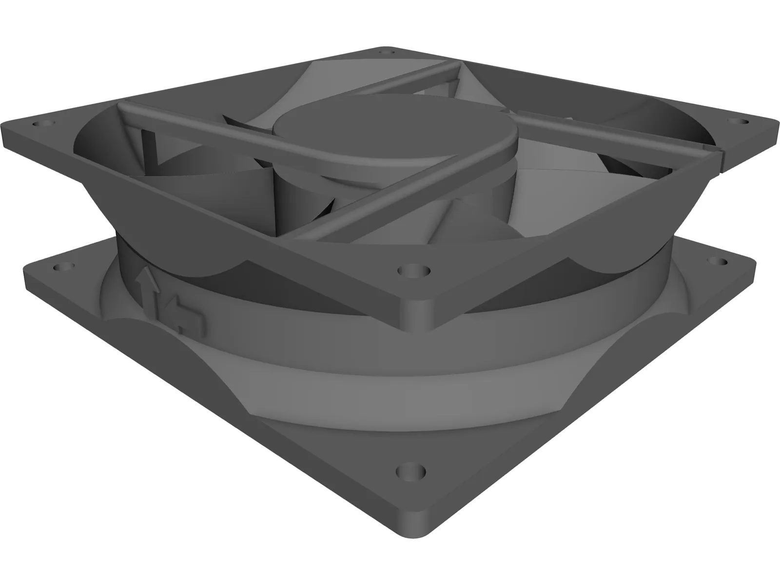 Cooling Fan 3D Model main preview