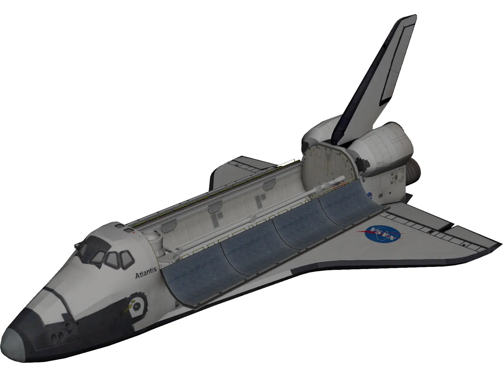 Space Shuttle Atlantis 3D Model main preview