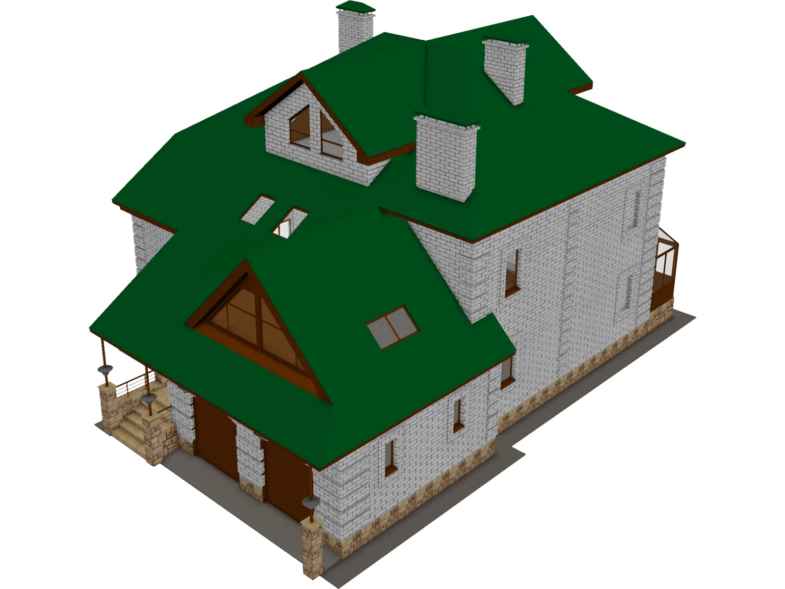 House 3D Model main preview