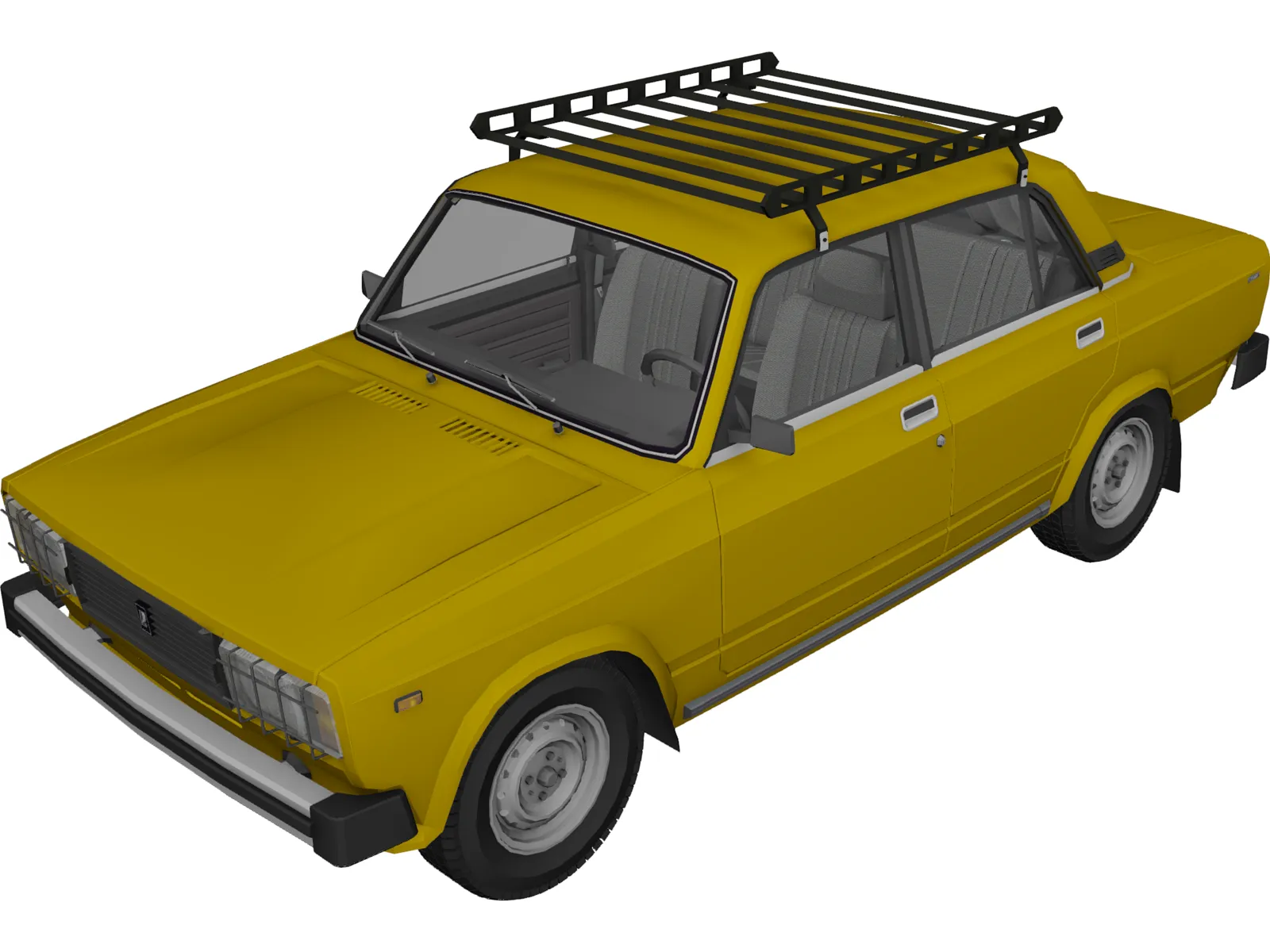 Vaz 2105 3D Model main preview