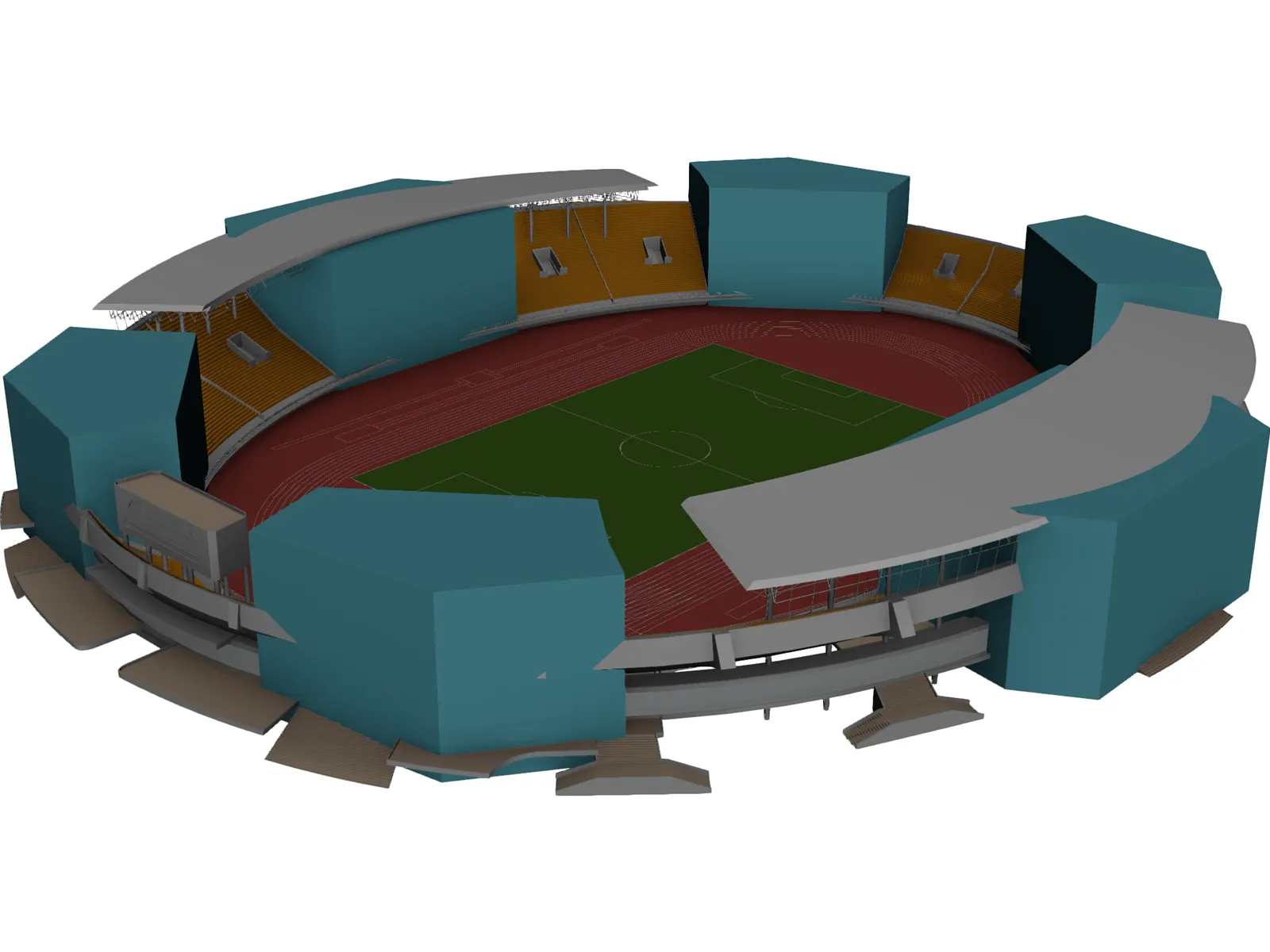 Stadium 3D Model main preview