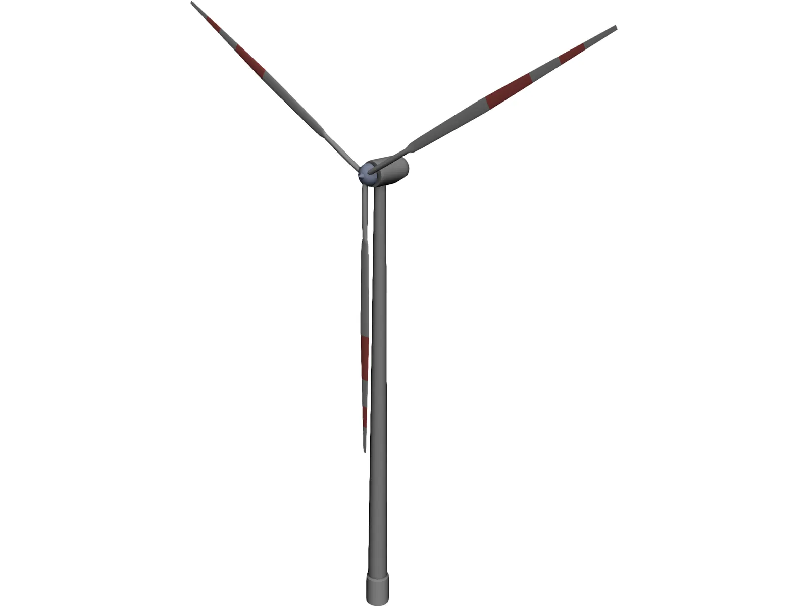 Wind Power Station 3D Model main preview
