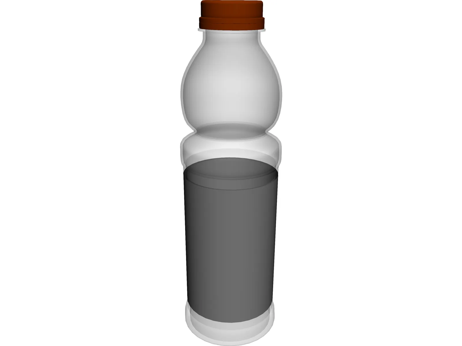 Bottle Plastic 3D Model main preview
