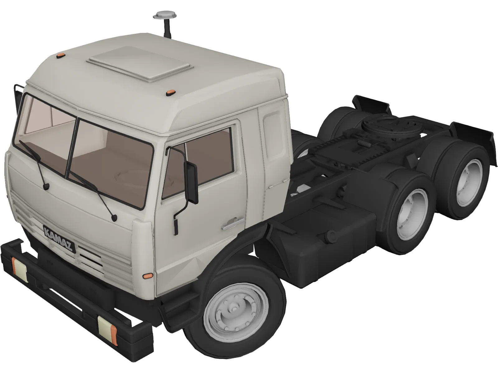 KAMAZ 3D Model main preview