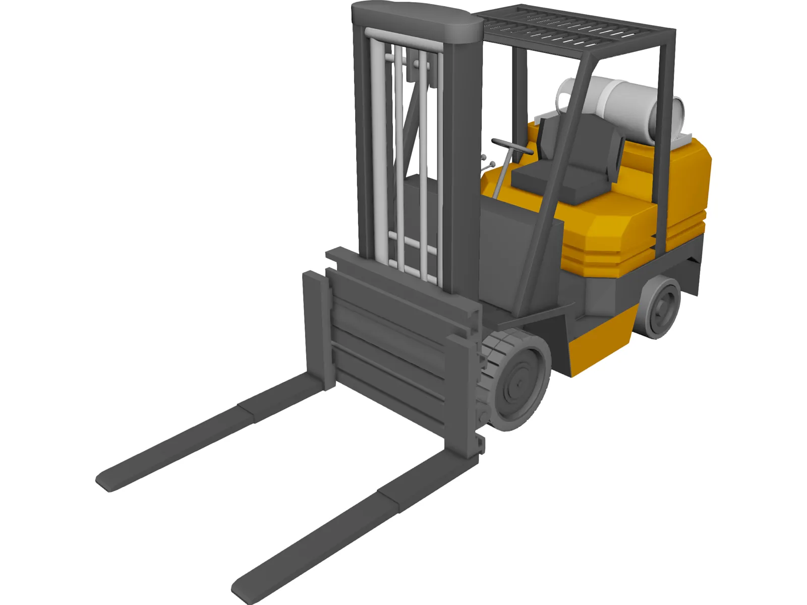 Forklift Toyota 3D Model main preview