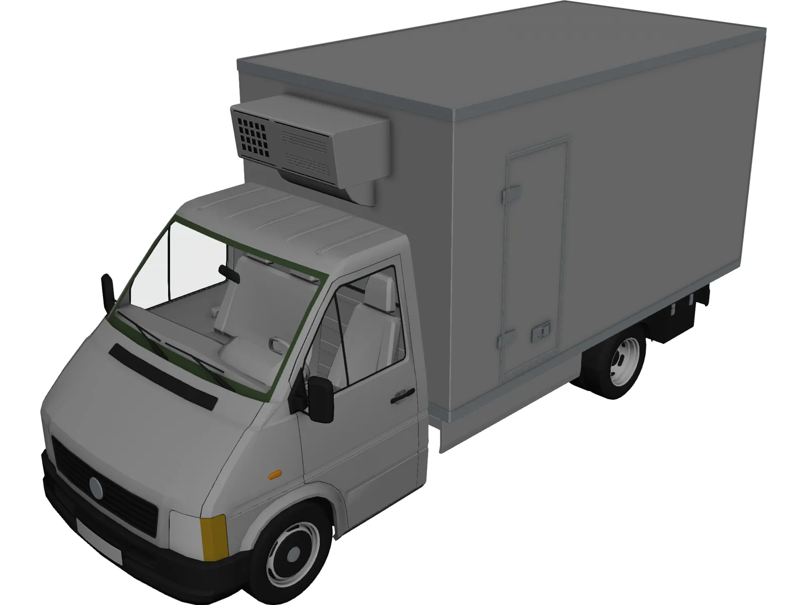 Volkswagen LT Refrigerator 3D Model main preview