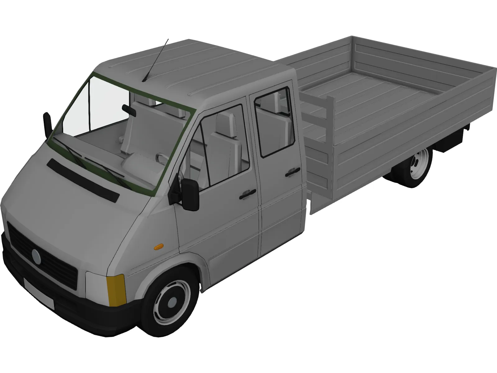 Volkswagen LT Truck Double Cab 3D Model main preview