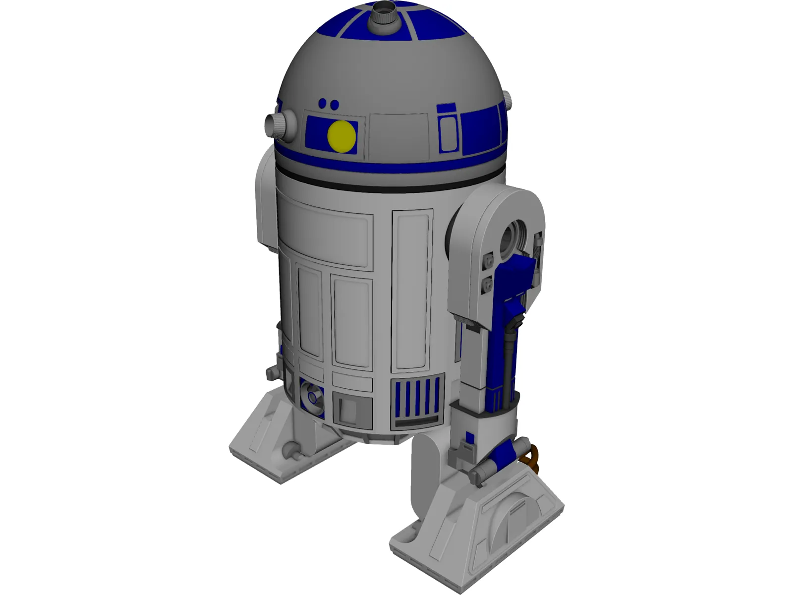 Star Wars R2D2 3D Model main preview
