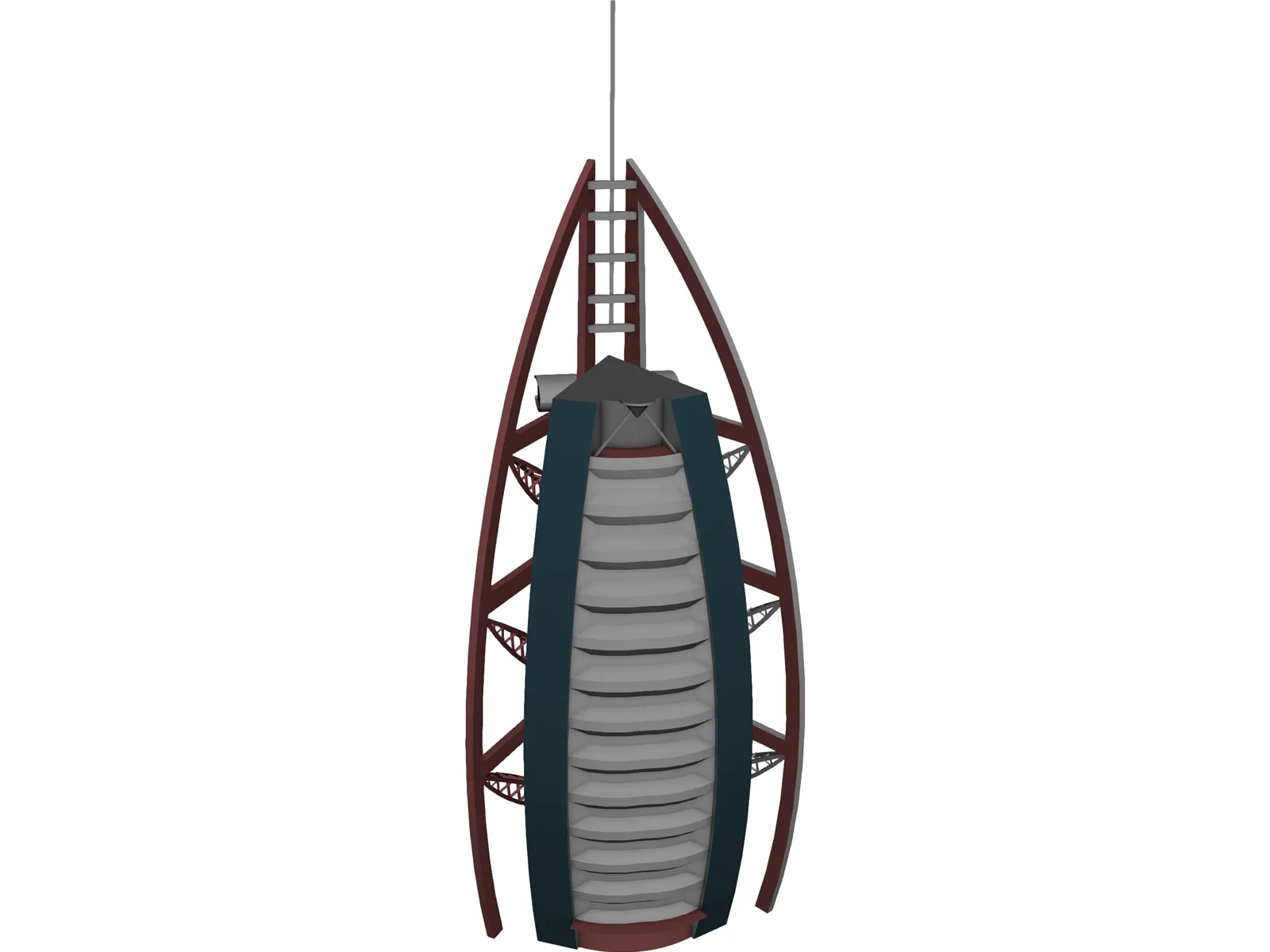 Burj Al Arab 3D Model main preview
