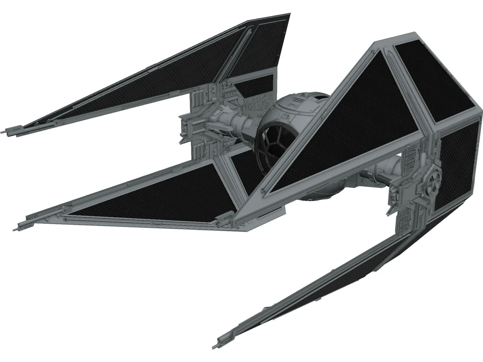 Star Wars Interceptor 3D Model main preview
