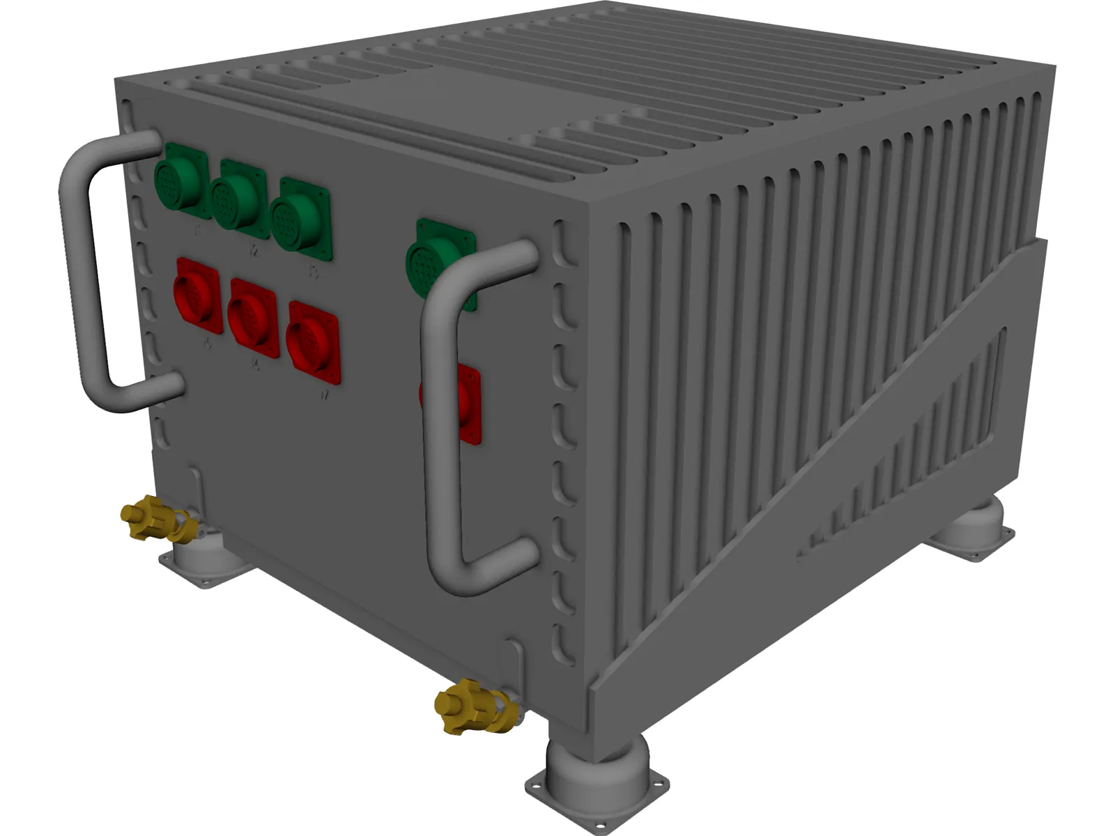 Aircraft Avionics LRU 3D Model main preview
