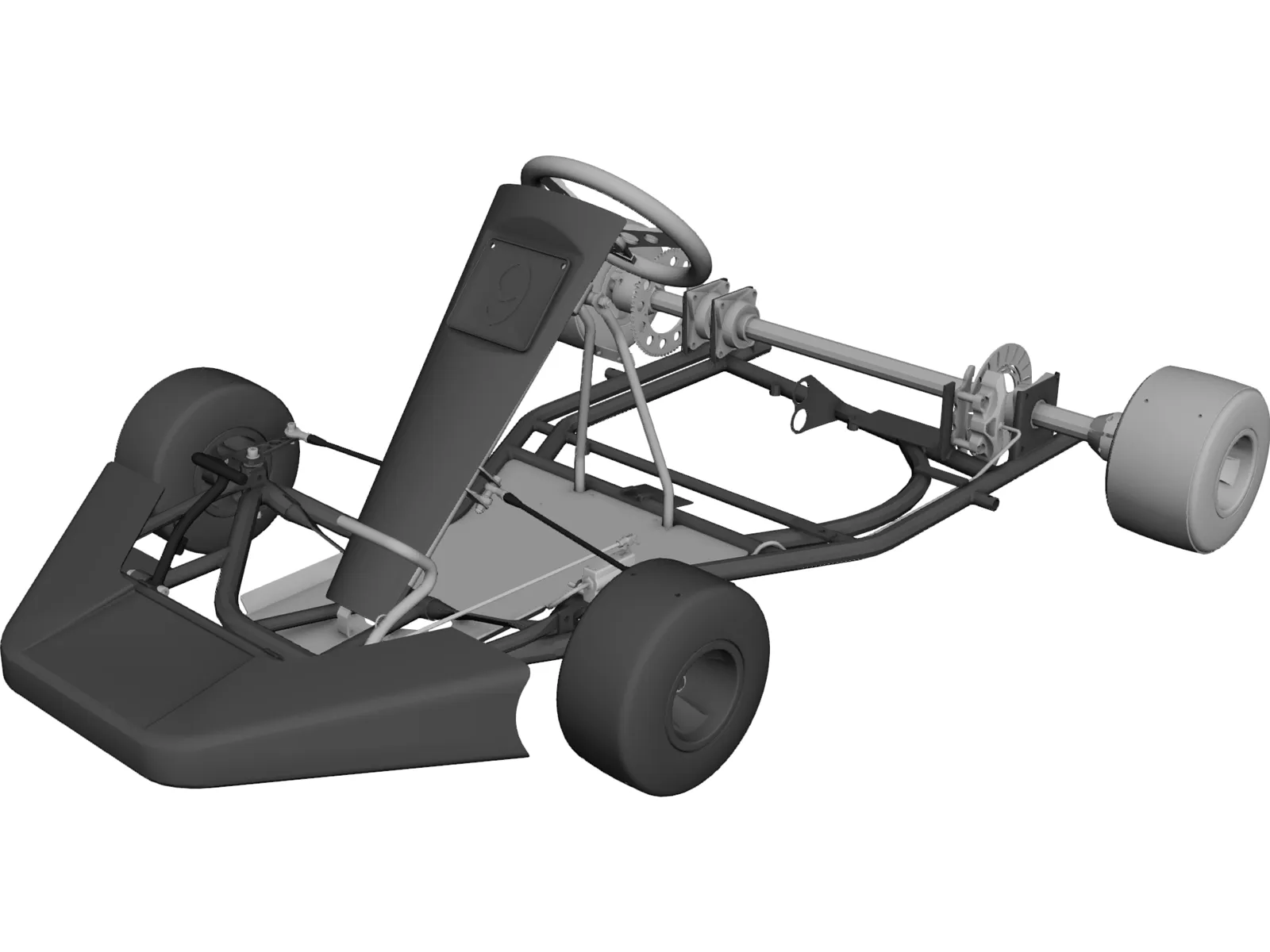 Kart 3D Model main preview