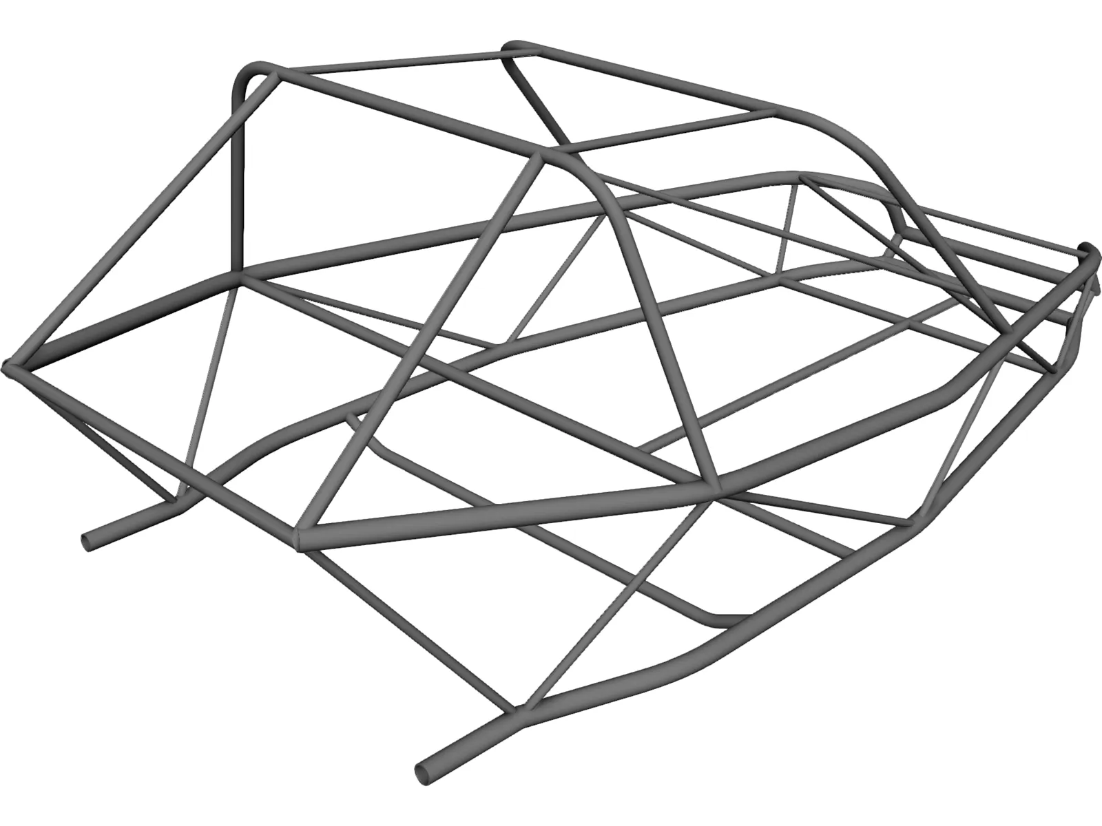 Chassis Buggy Cross Frame 3D Model main preview