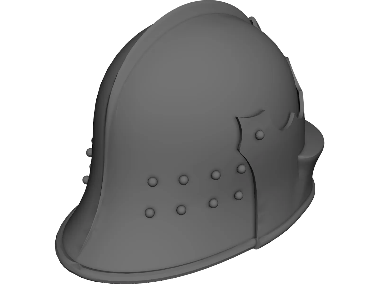 Helmet Italian Sallet 3D Model main preview