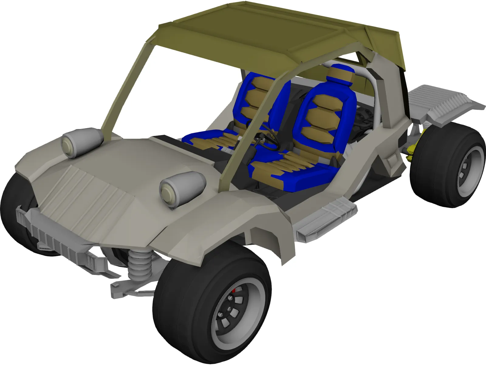 Racing Car 4x4 3D Model main preview