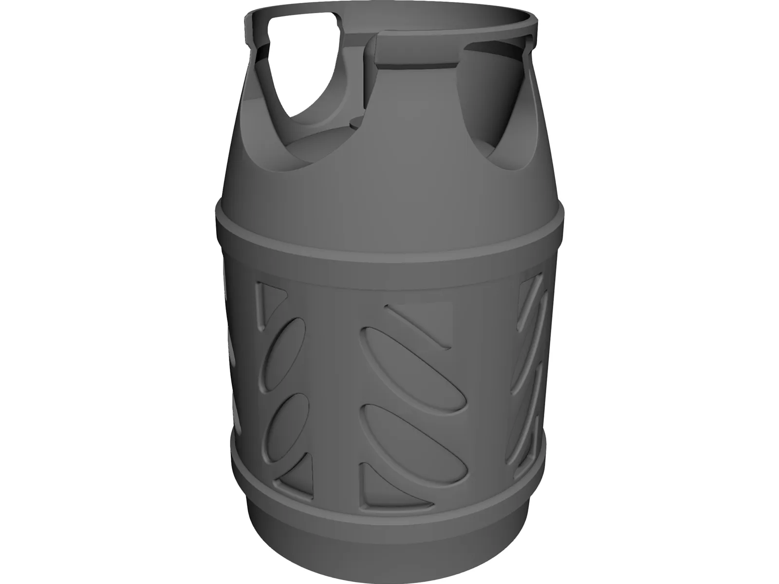 Propane Cylinder 3D Model main preview