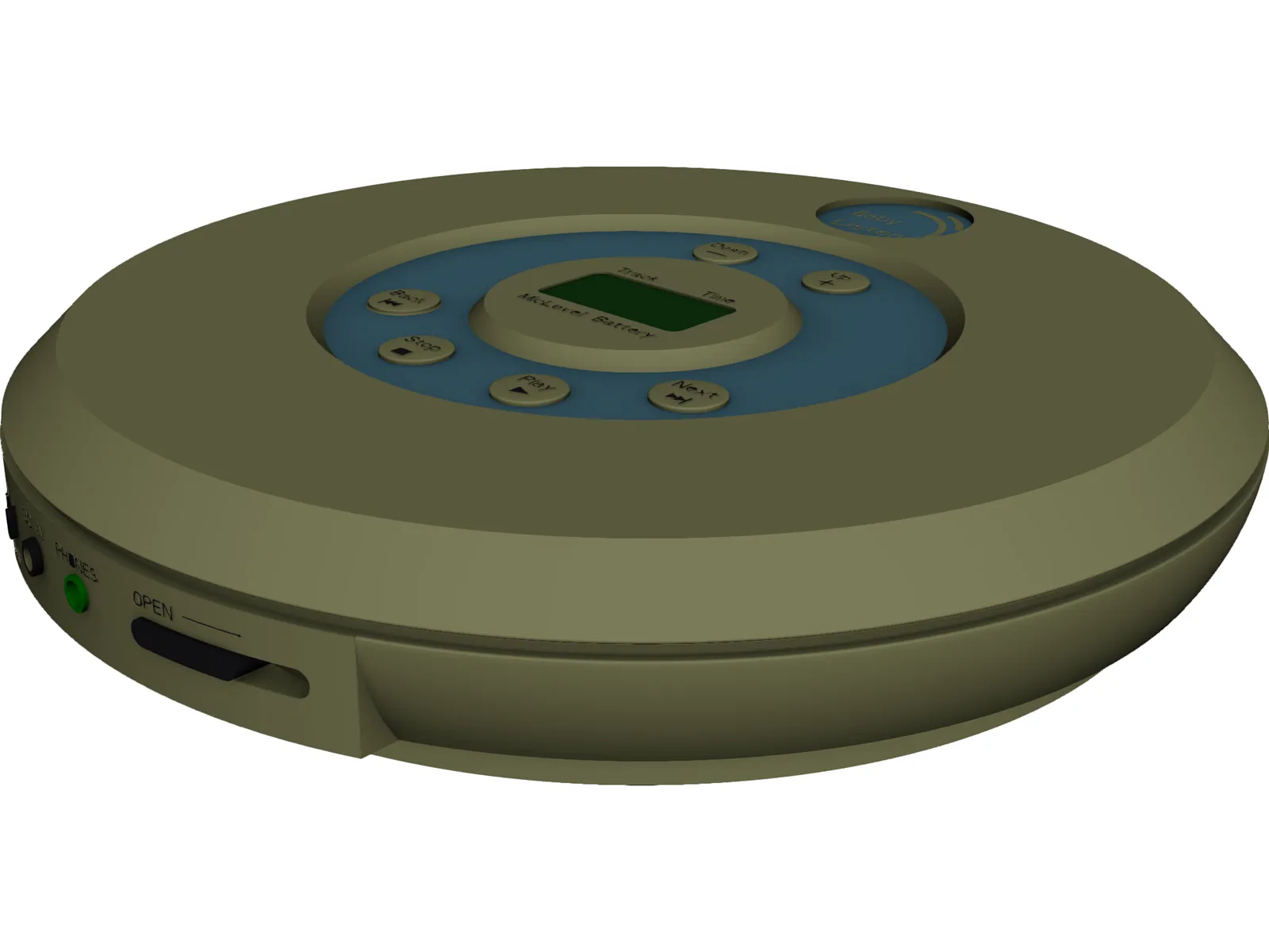 CD Player 3D Model main preview