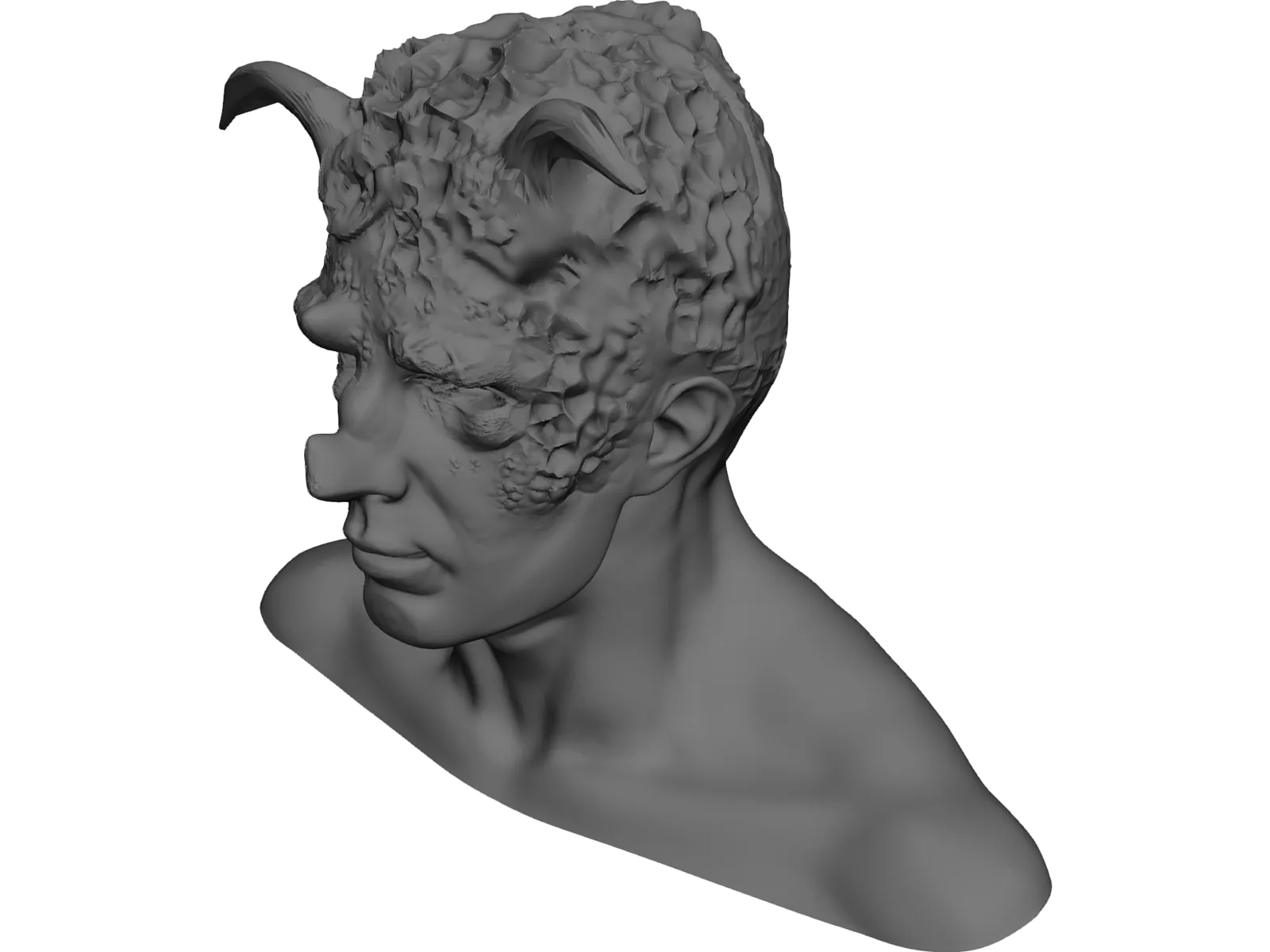 Monster Head 3D Model main preview