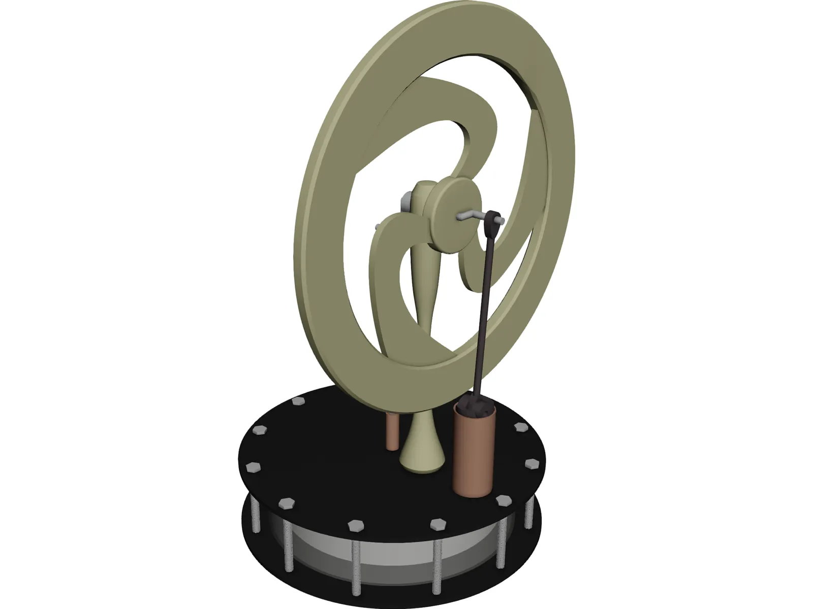 Sterling Engine 3D Model main preview