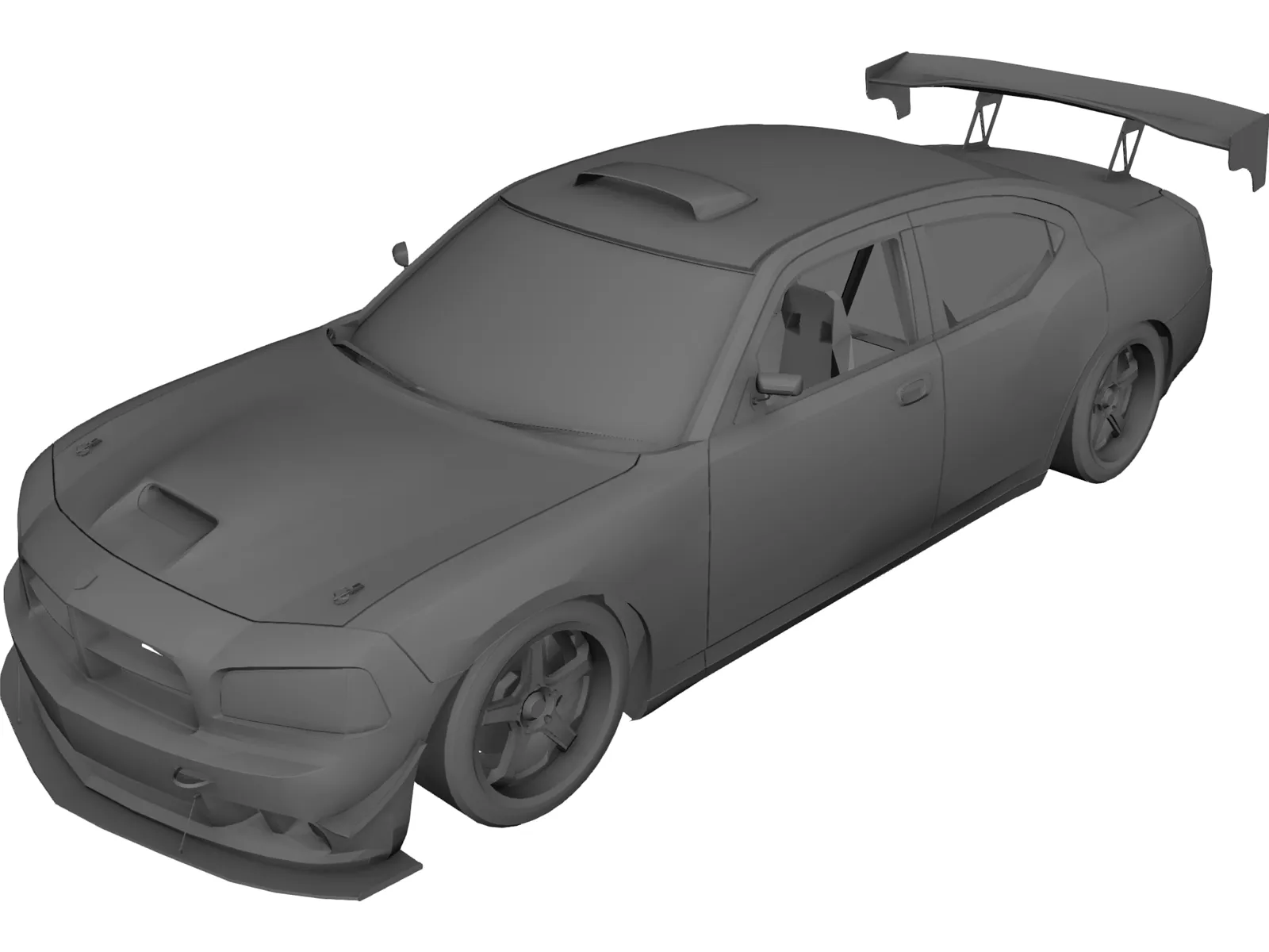 Dodge Charger-SRT-8 Mopar Drift 3D Model main preview