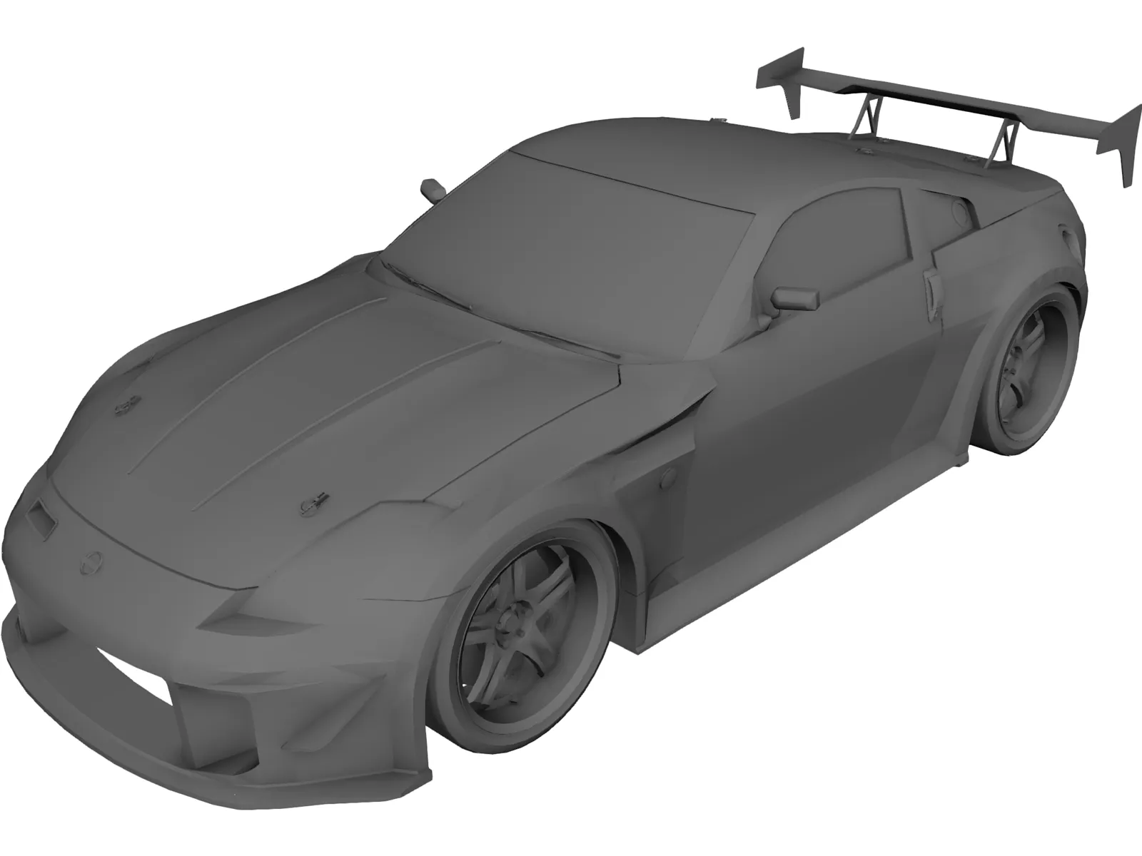 Nissan 350Z [Tuned] 3D Model main preview