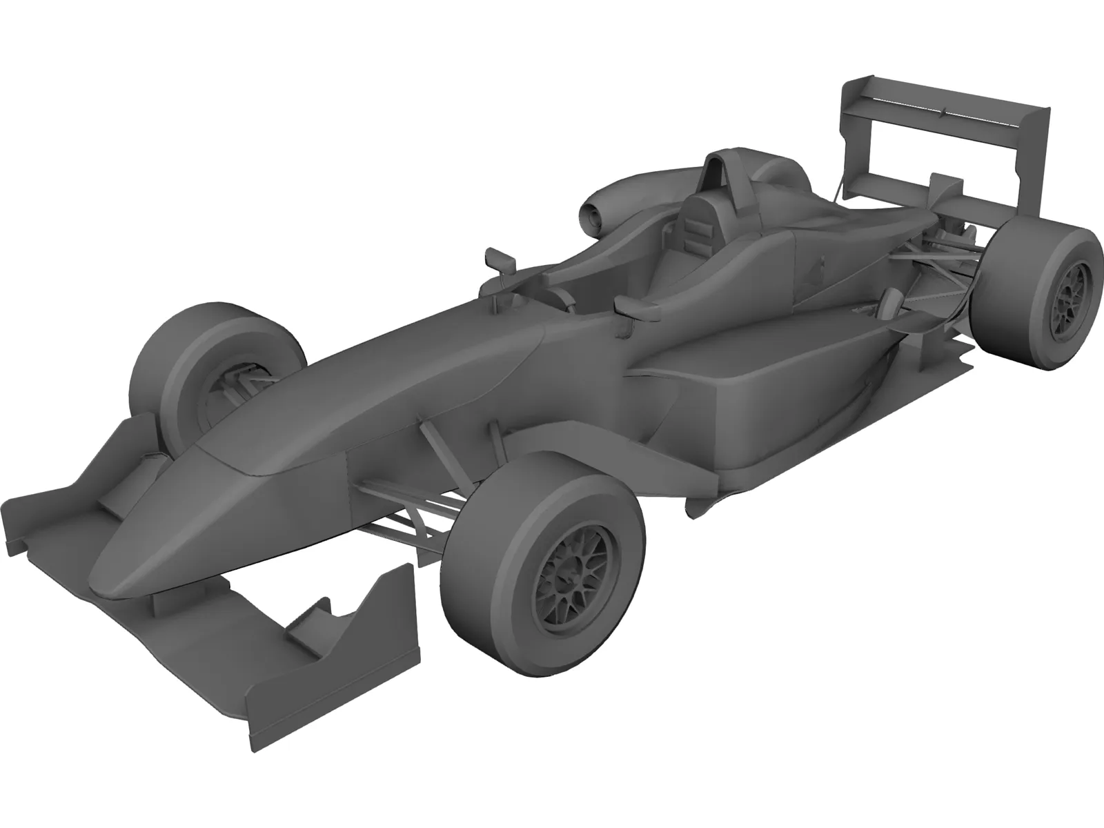 Dallara Formula 3 3D Model main preview