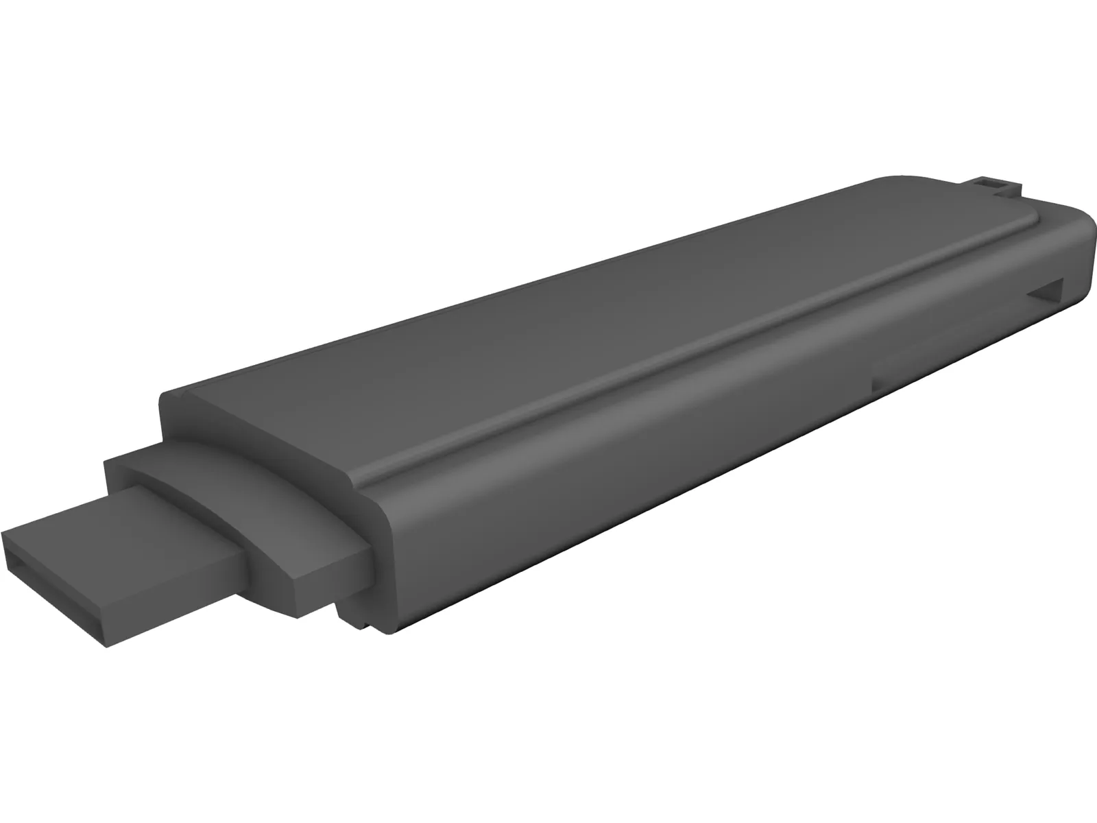 USB Flash Drive 3D Model main preview