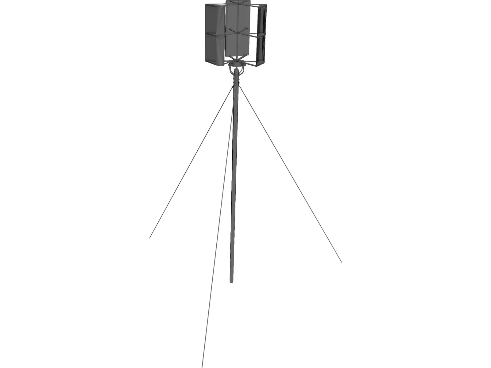Vertical Axis Wind Turbine 3D Model main preview