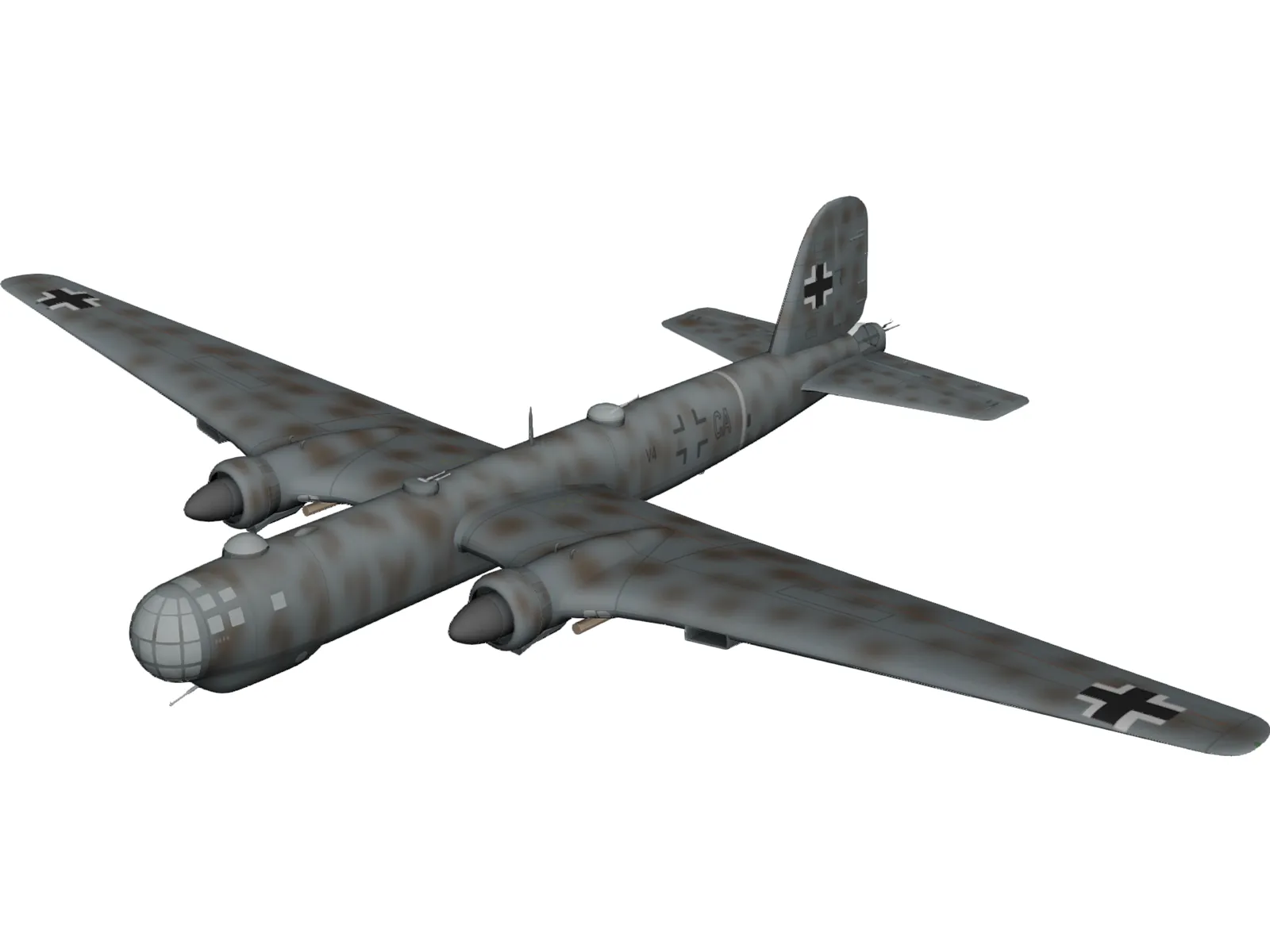 Heinkel He 177 3D Model main preview