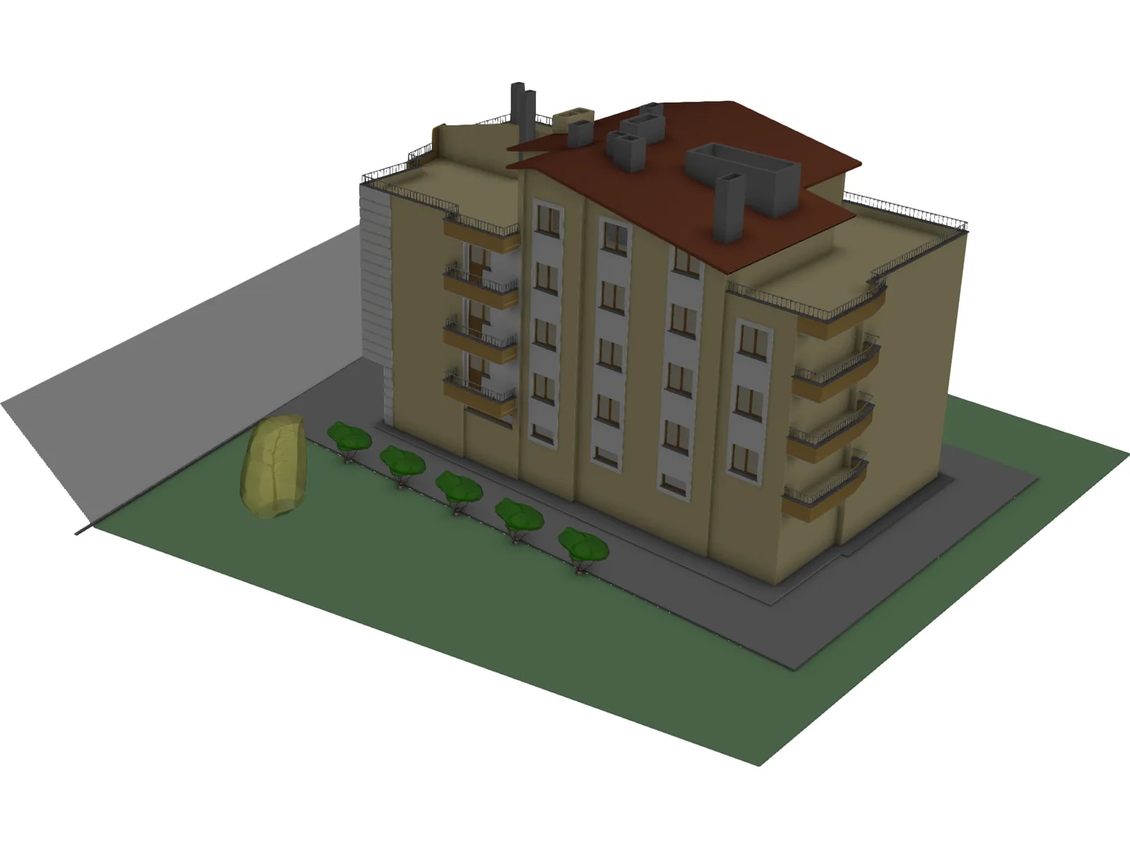 House 3D Model main preview