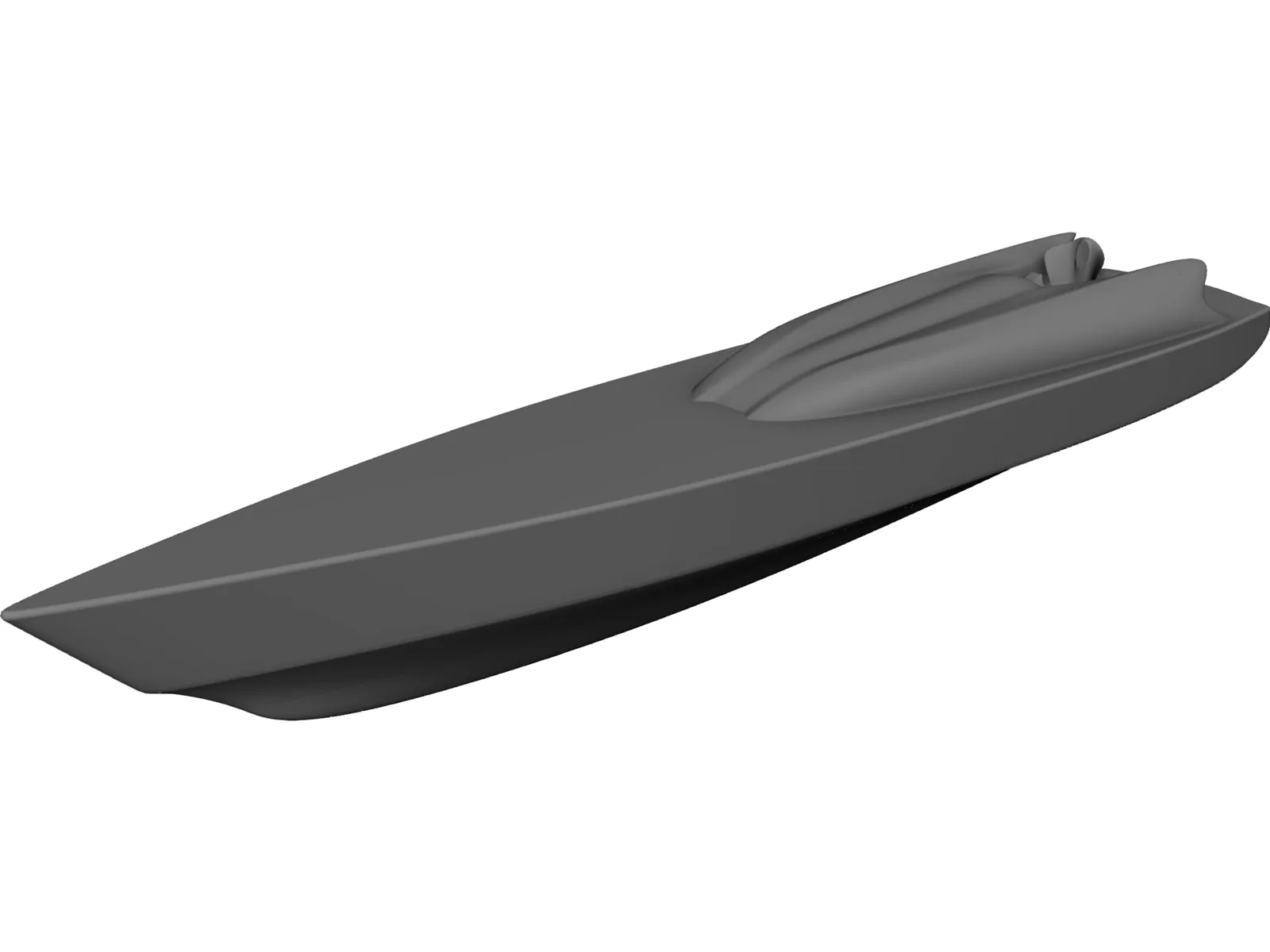 Speedboat 3D Model main preview
