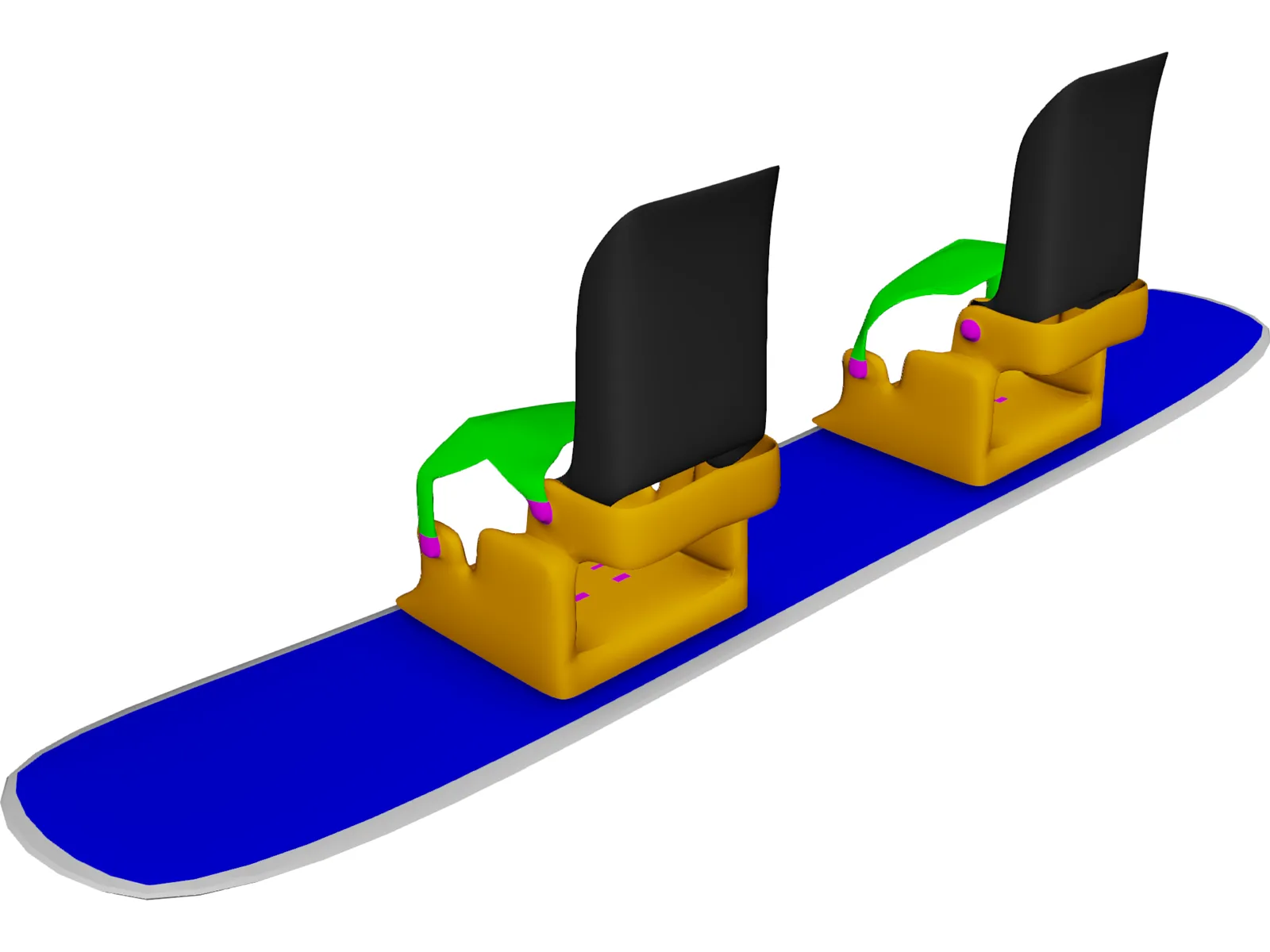 Skateboard 3D Model main preview