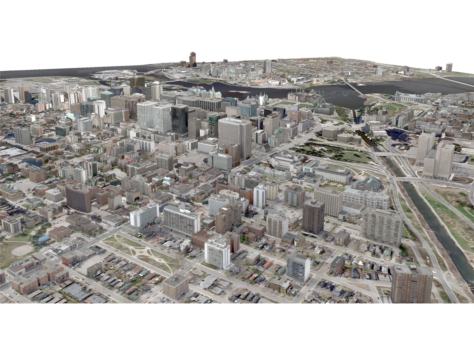 Ottawa City 3D Model main preview