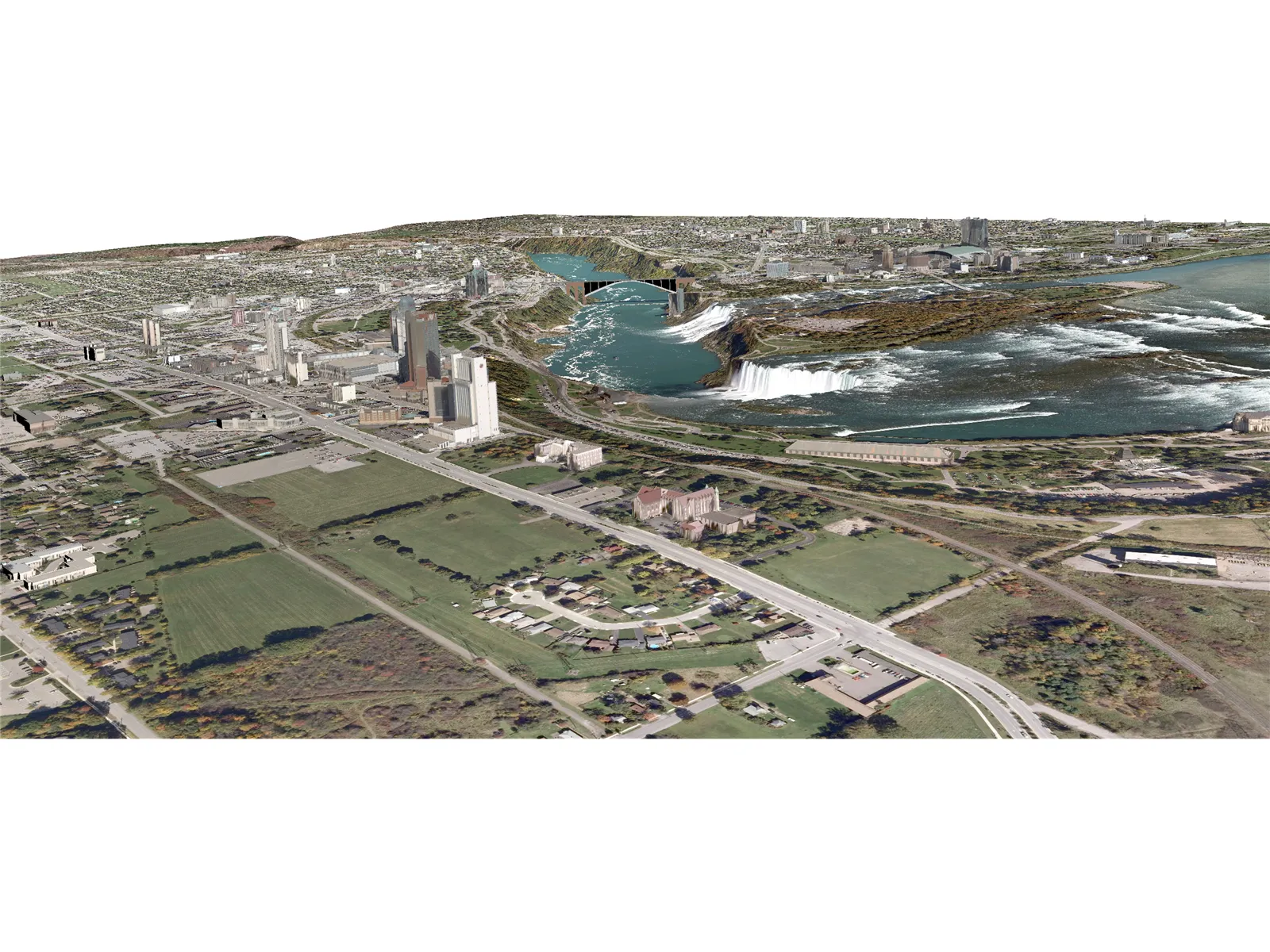 Niagara Falls City 3D Model main preview