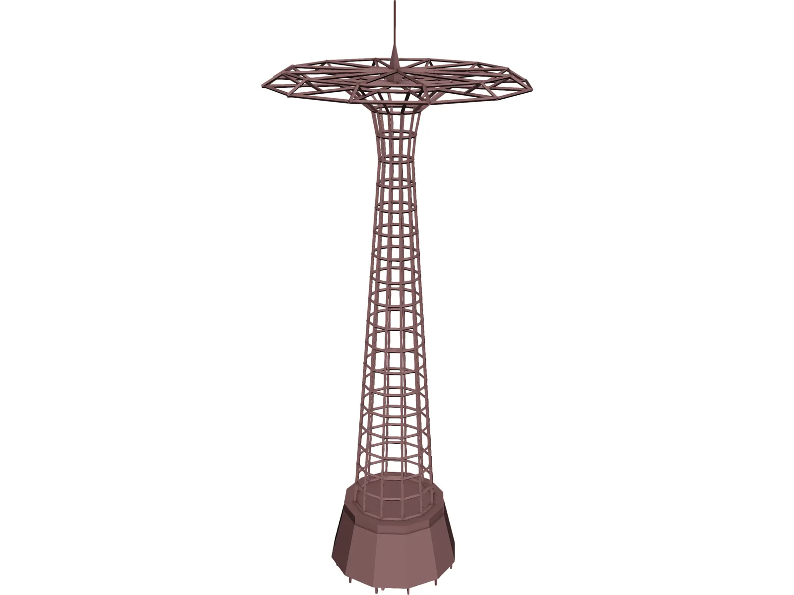 Parachute Jump in Coney Island 3D Model main preview