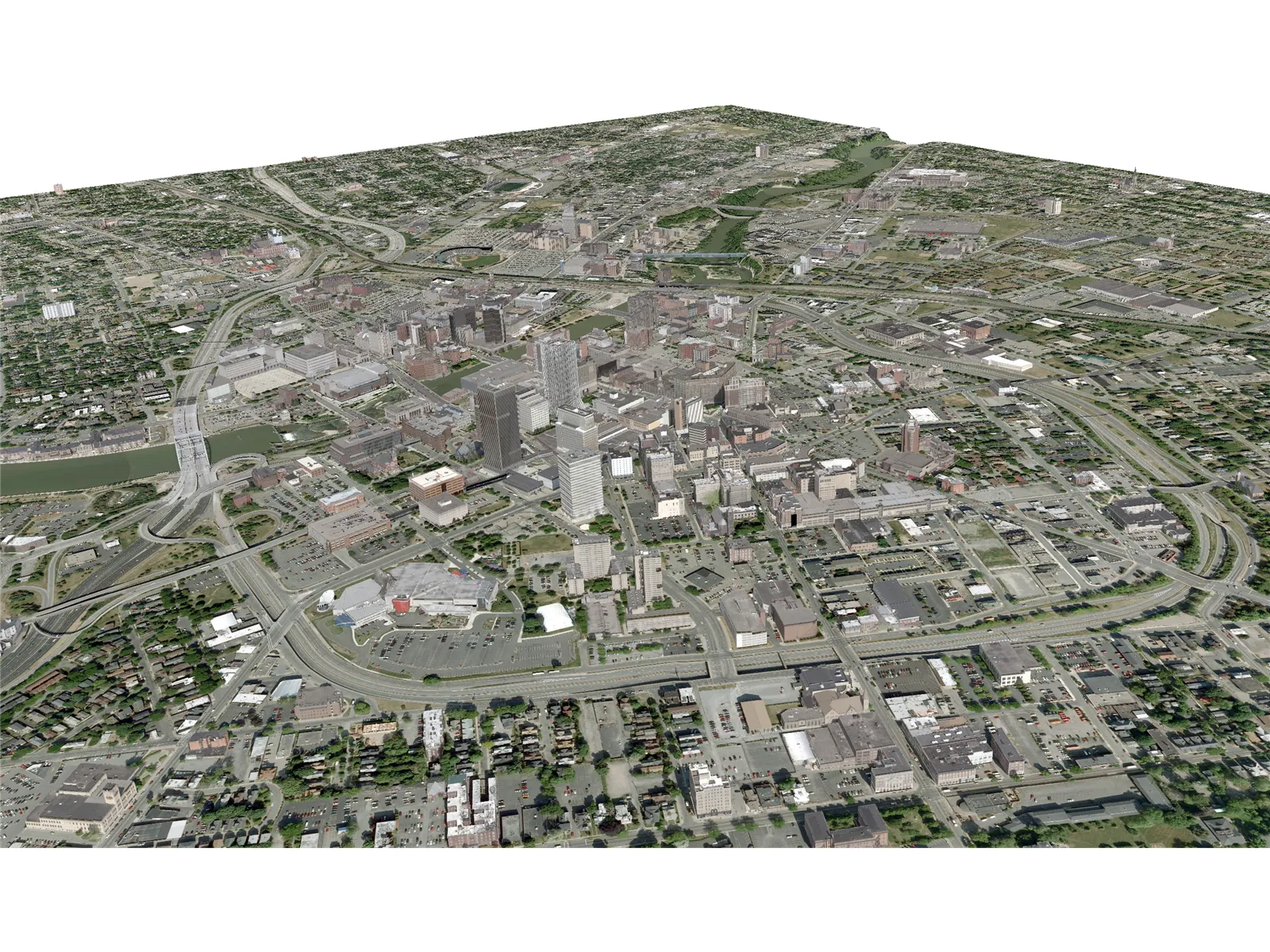 Rochester City 3D Model main preview