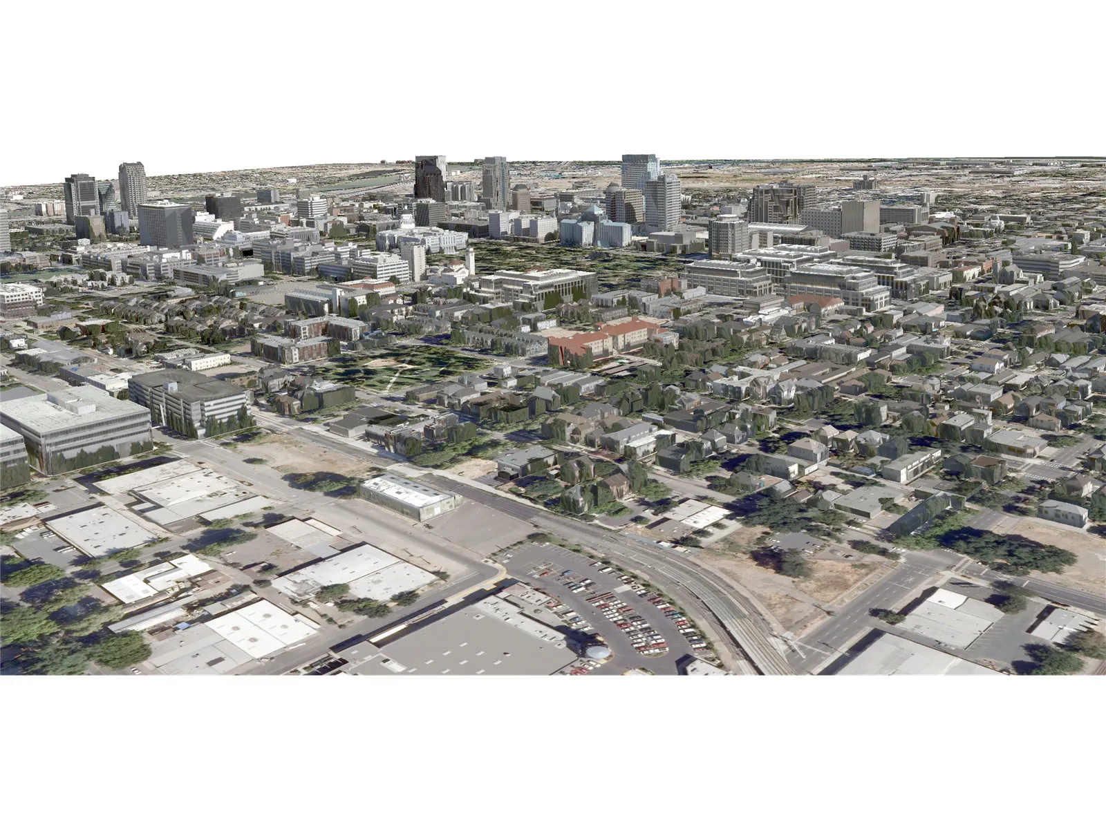 Sacramento City 3D Model main preview