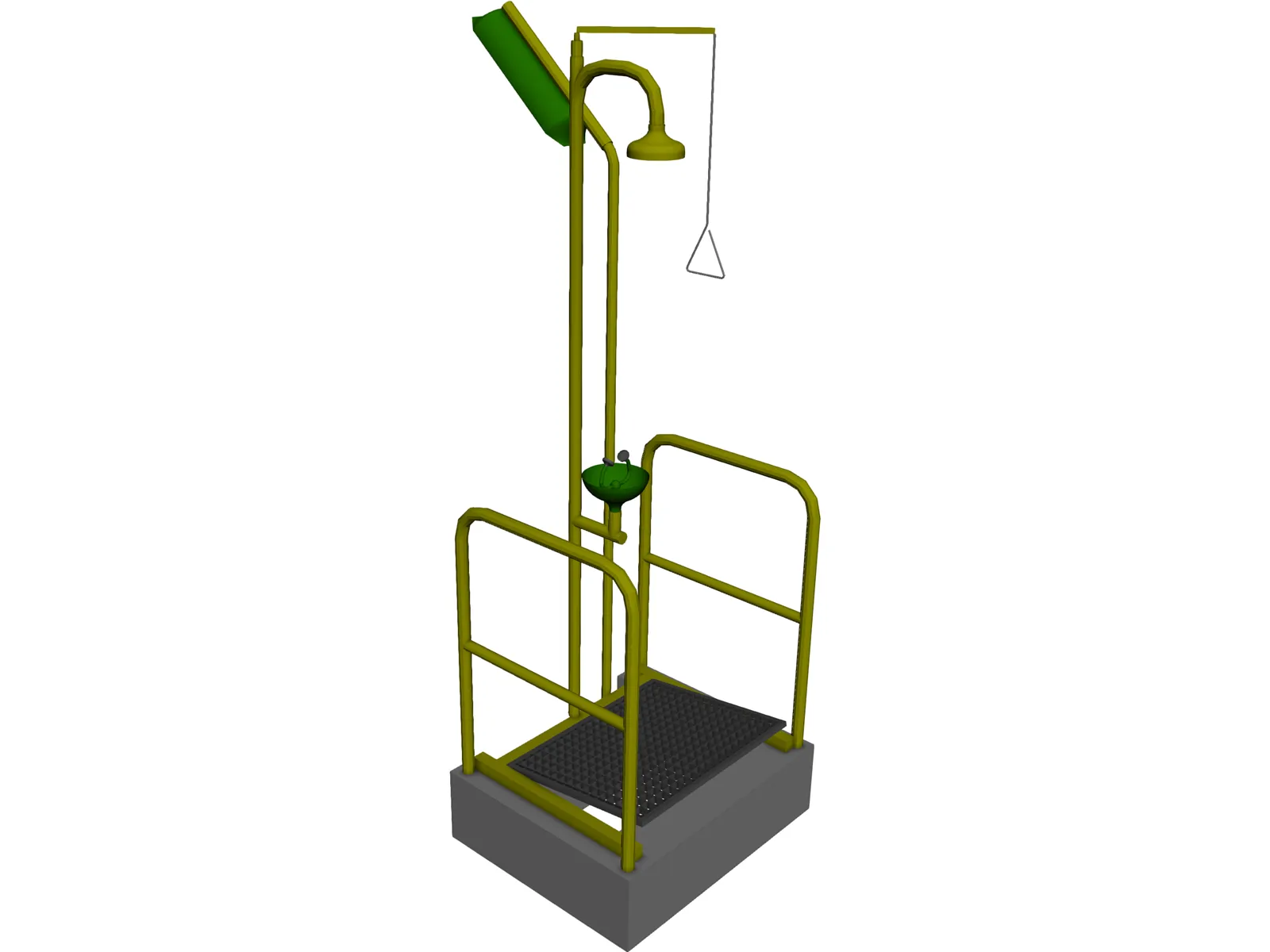 Safety Shower 3D Model main preview