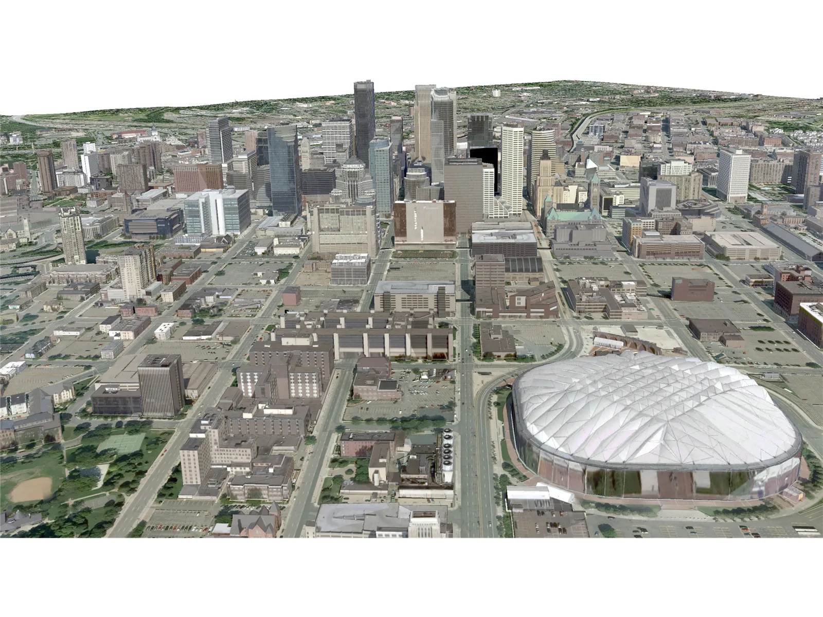 Minneapolis City 3D Model main preview