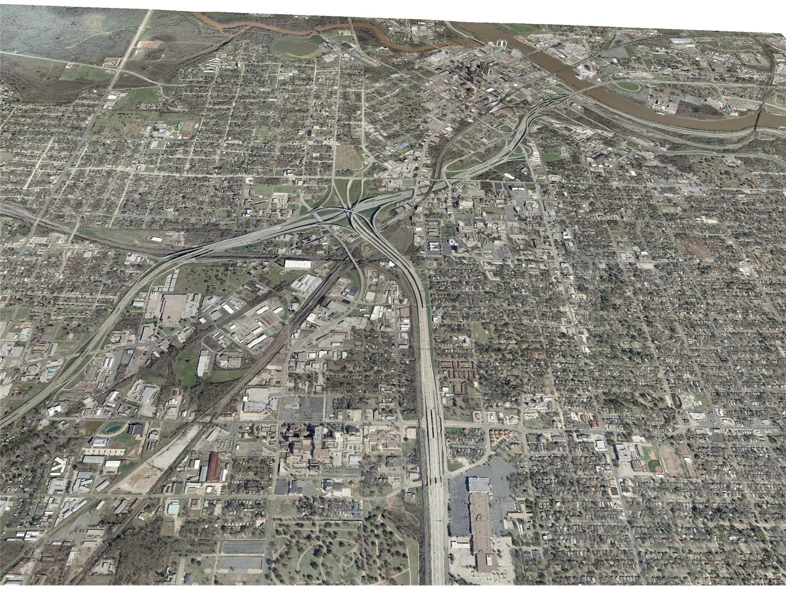 Shreveport City 3D Model main preview