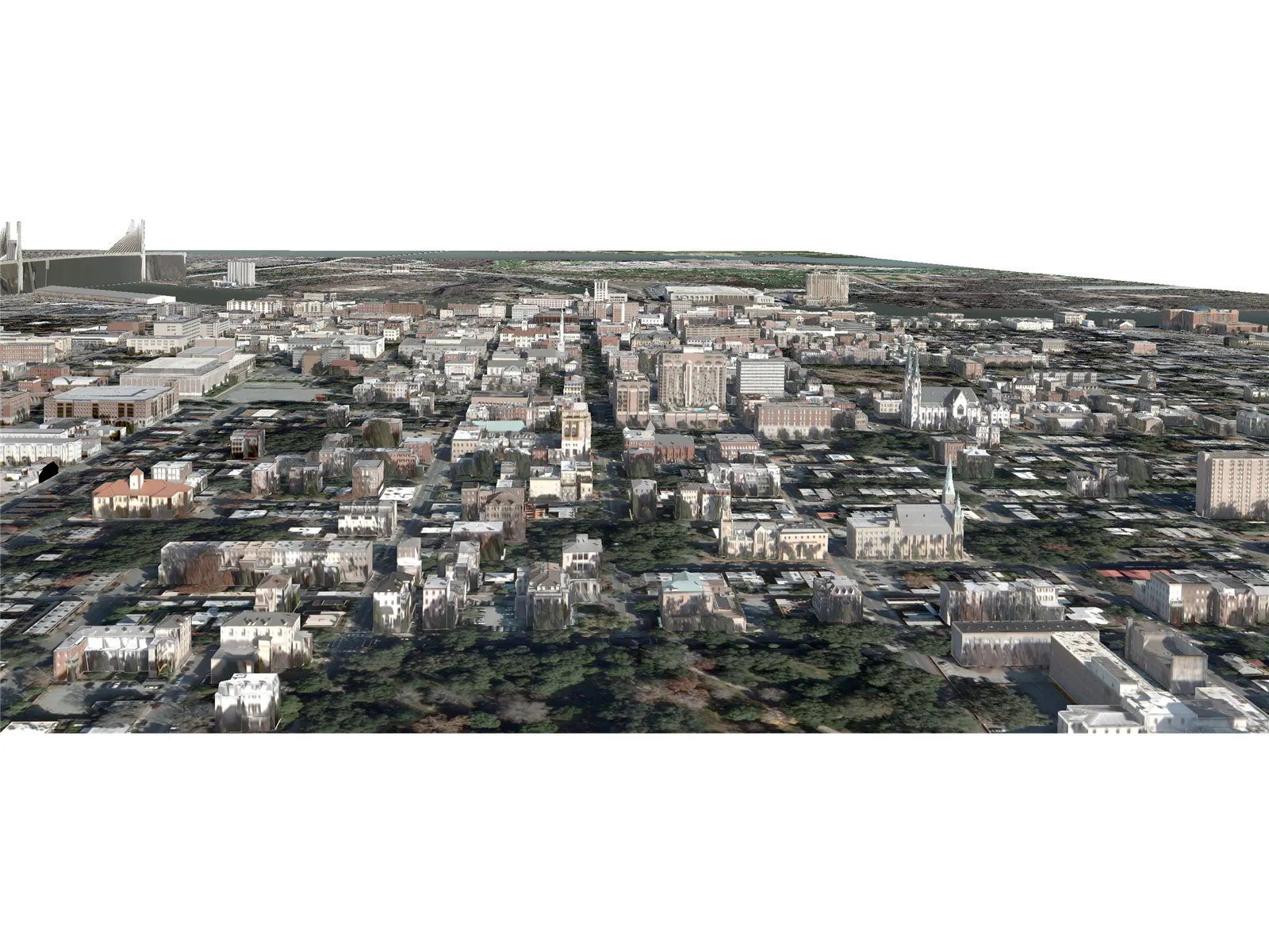 Savannah City 3D Model main preview