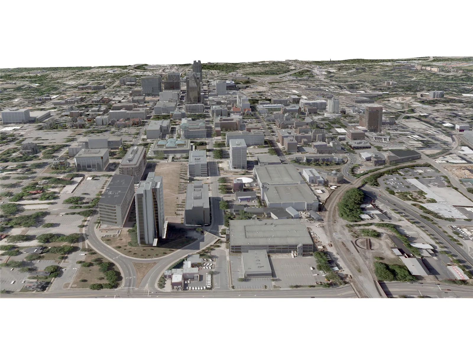 Raleigh City 3D Model main preview