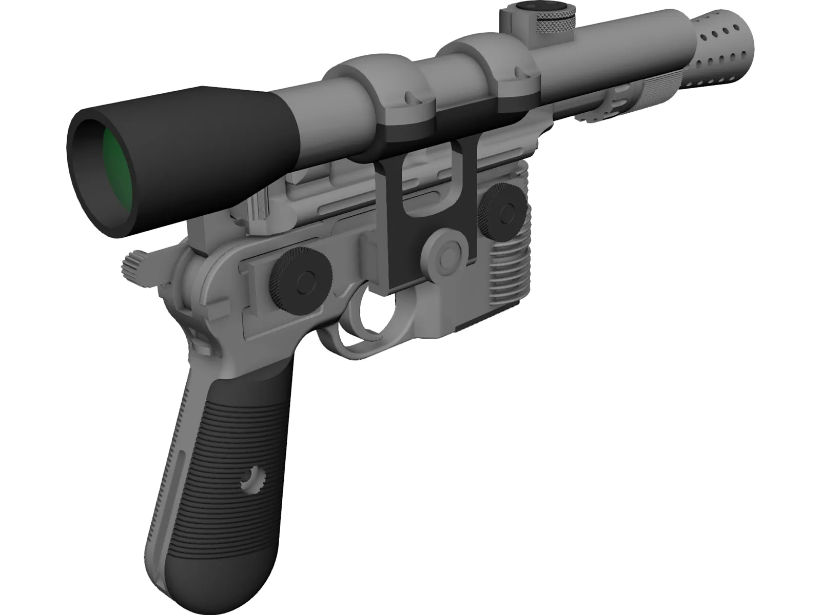 Star Wars DL-44 Blaster 3D Model main preview
