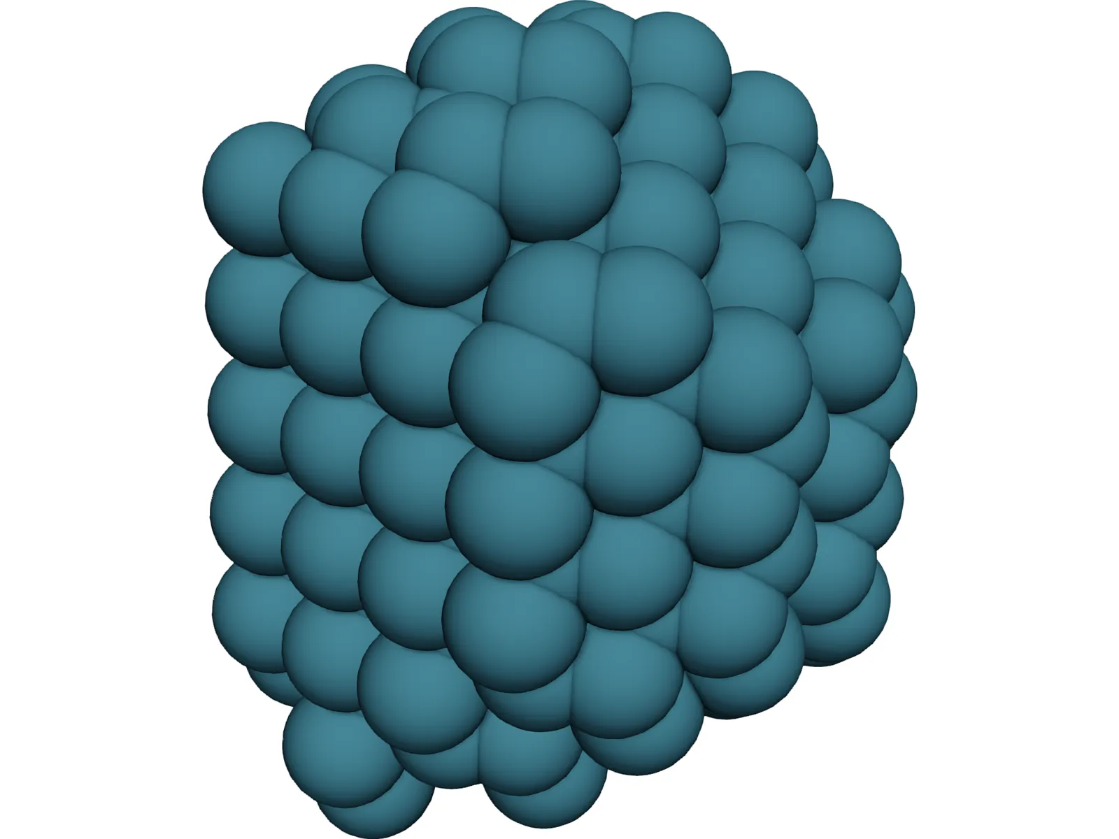 Diamond Crystal Molecule 3D Model main preview