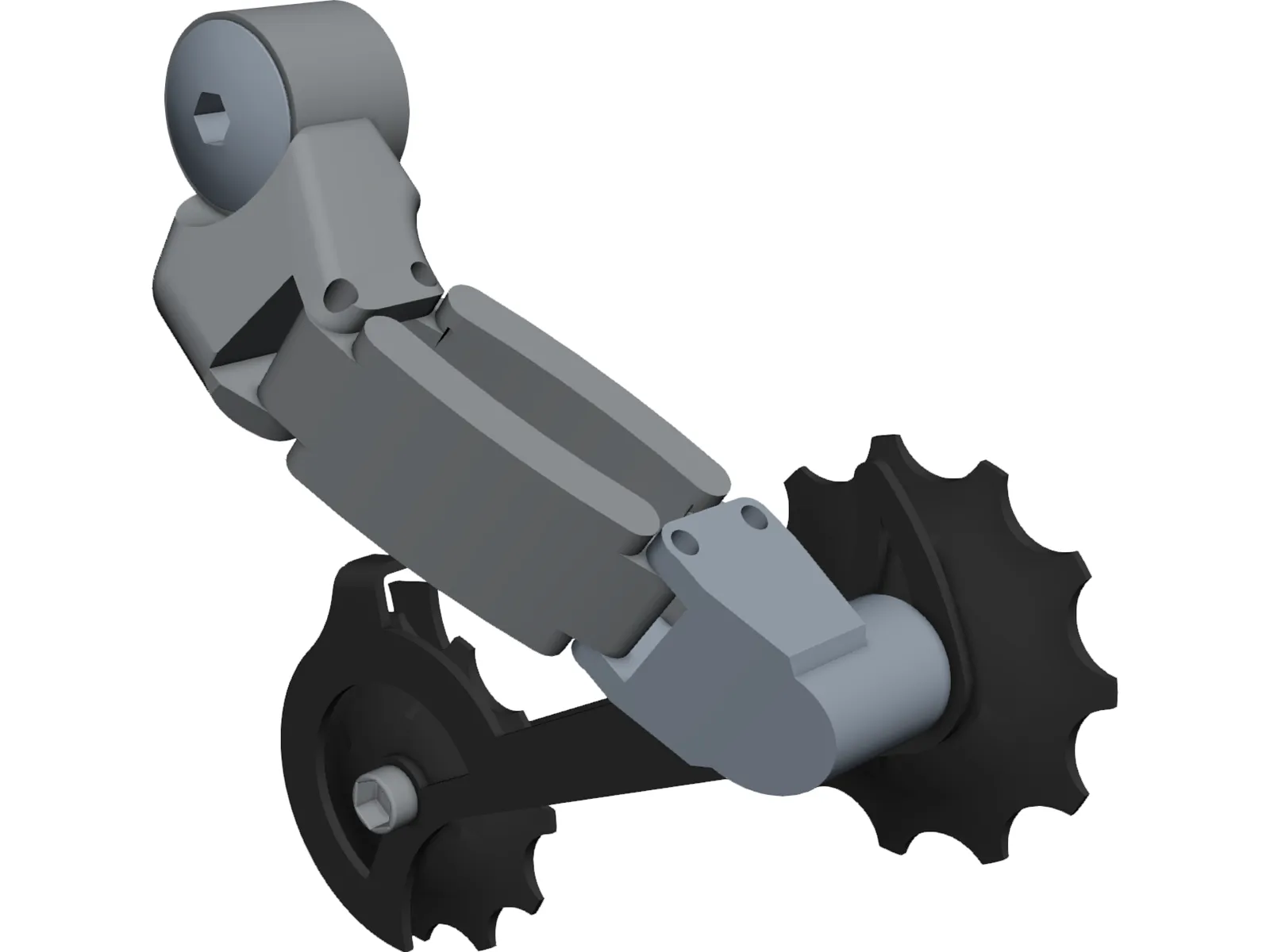 Bike Rear Derallieur 3D Model main preview