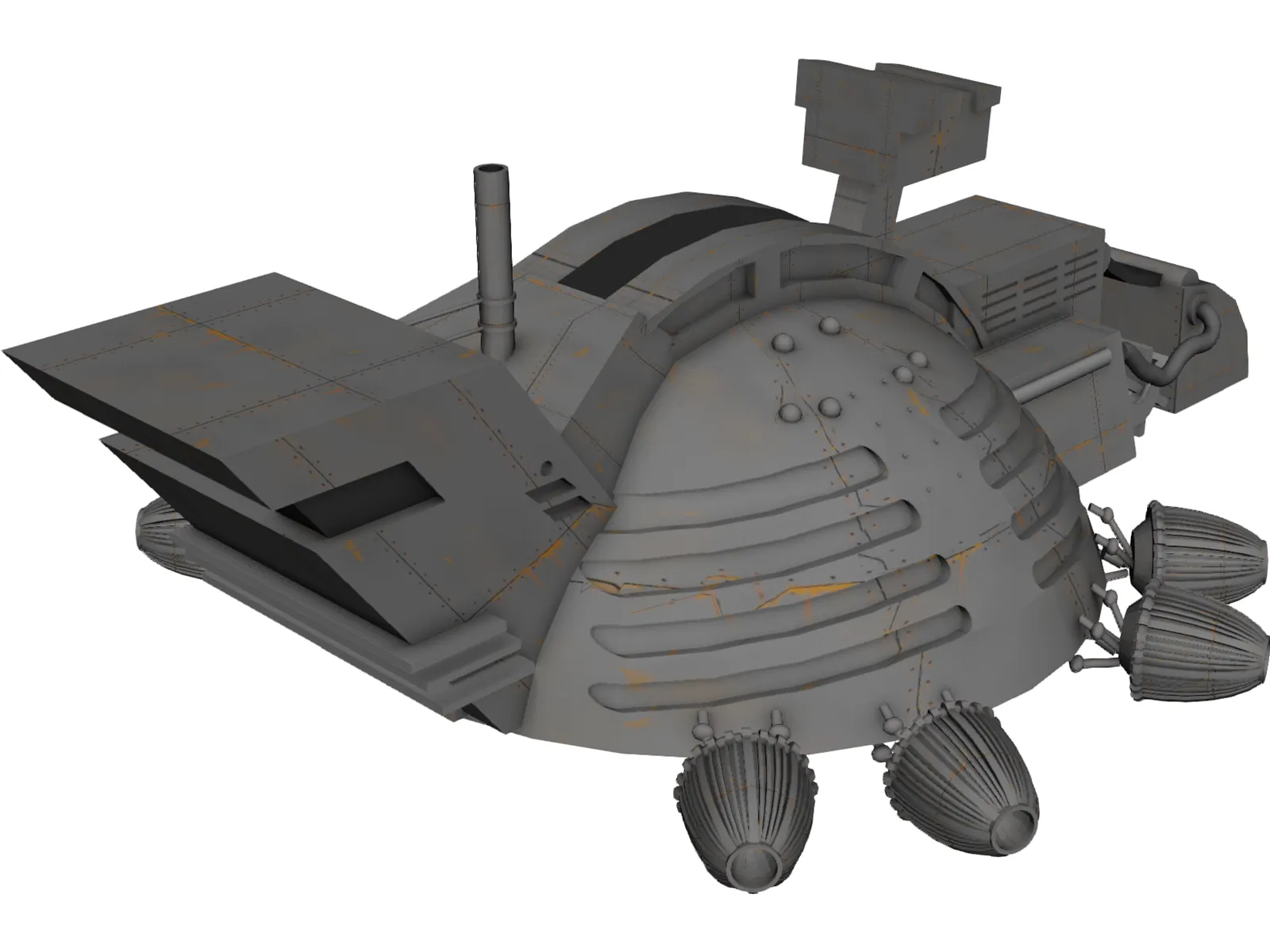 Dune Harvester 3D Model main preview