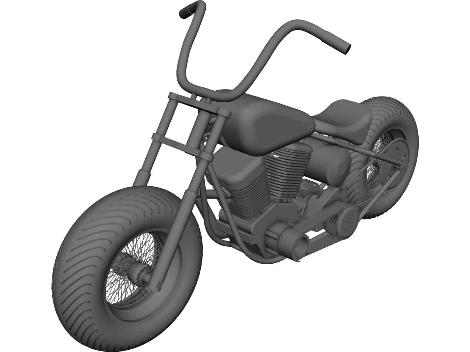 Turk Motorcycle 3D Model main preview