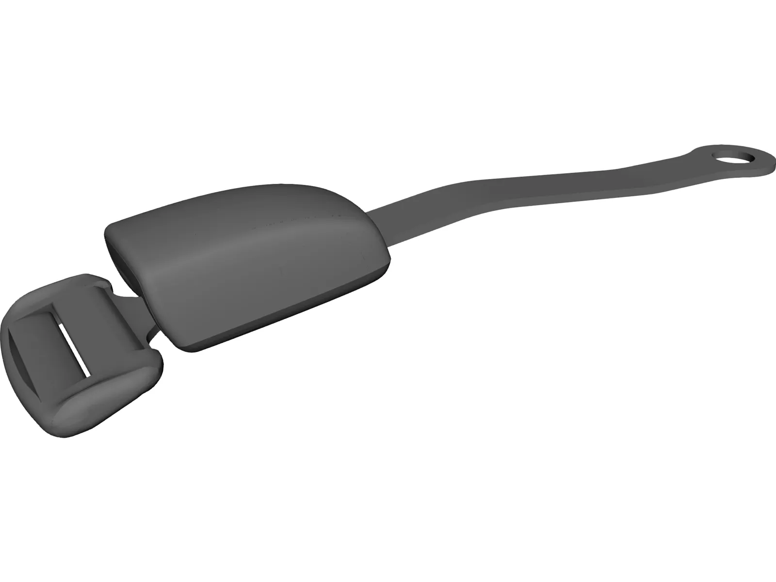 Seat Belt Buckle 3D Model main preview