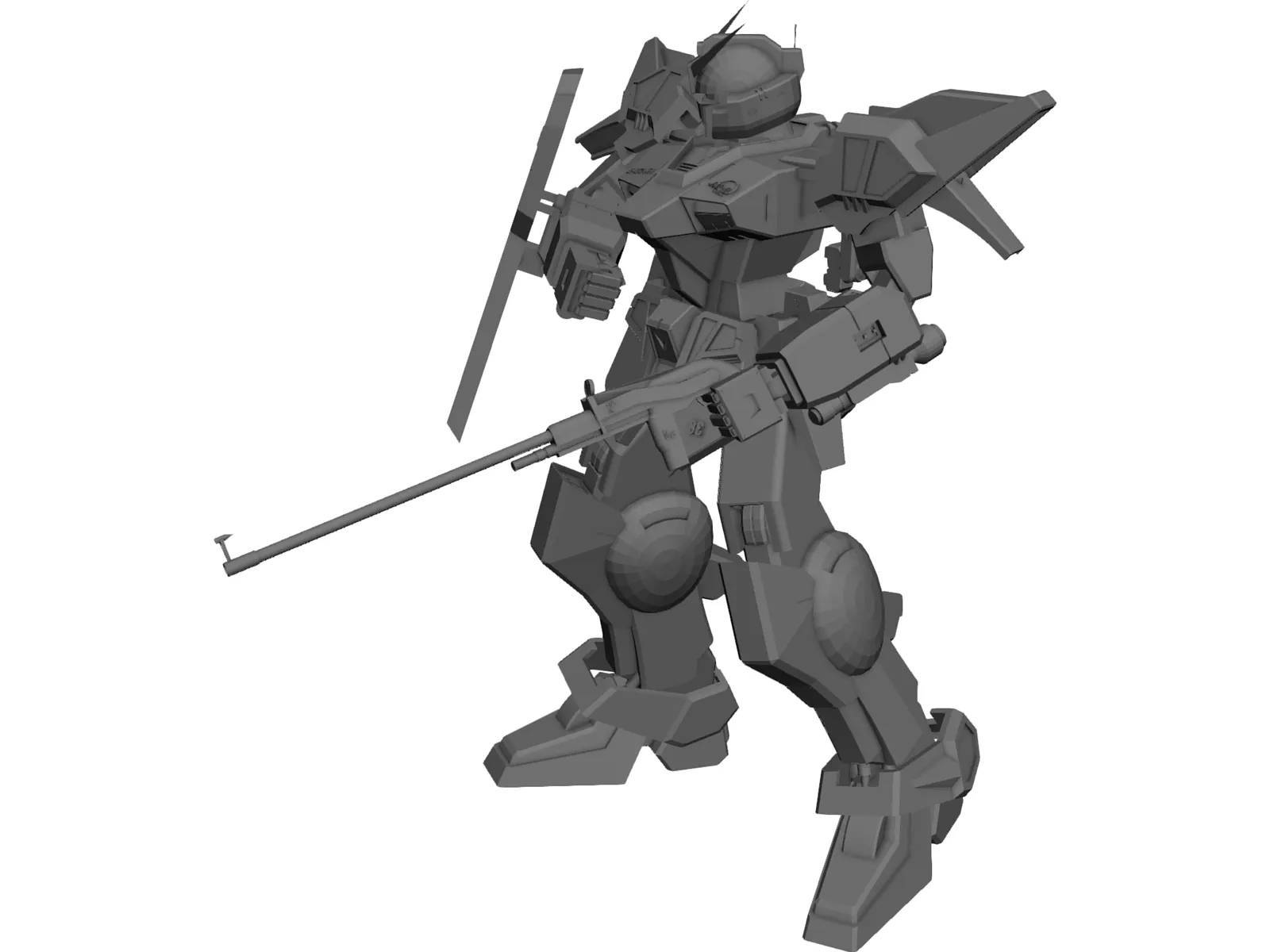 Gundam Light 3D Model main preview