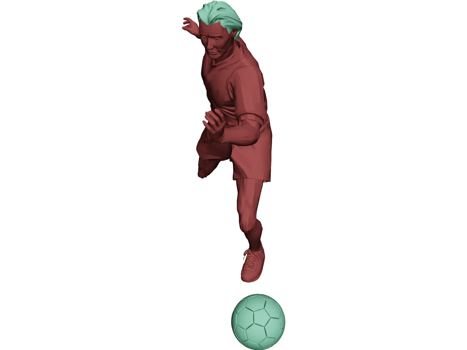 Football Player 3D Model main preview